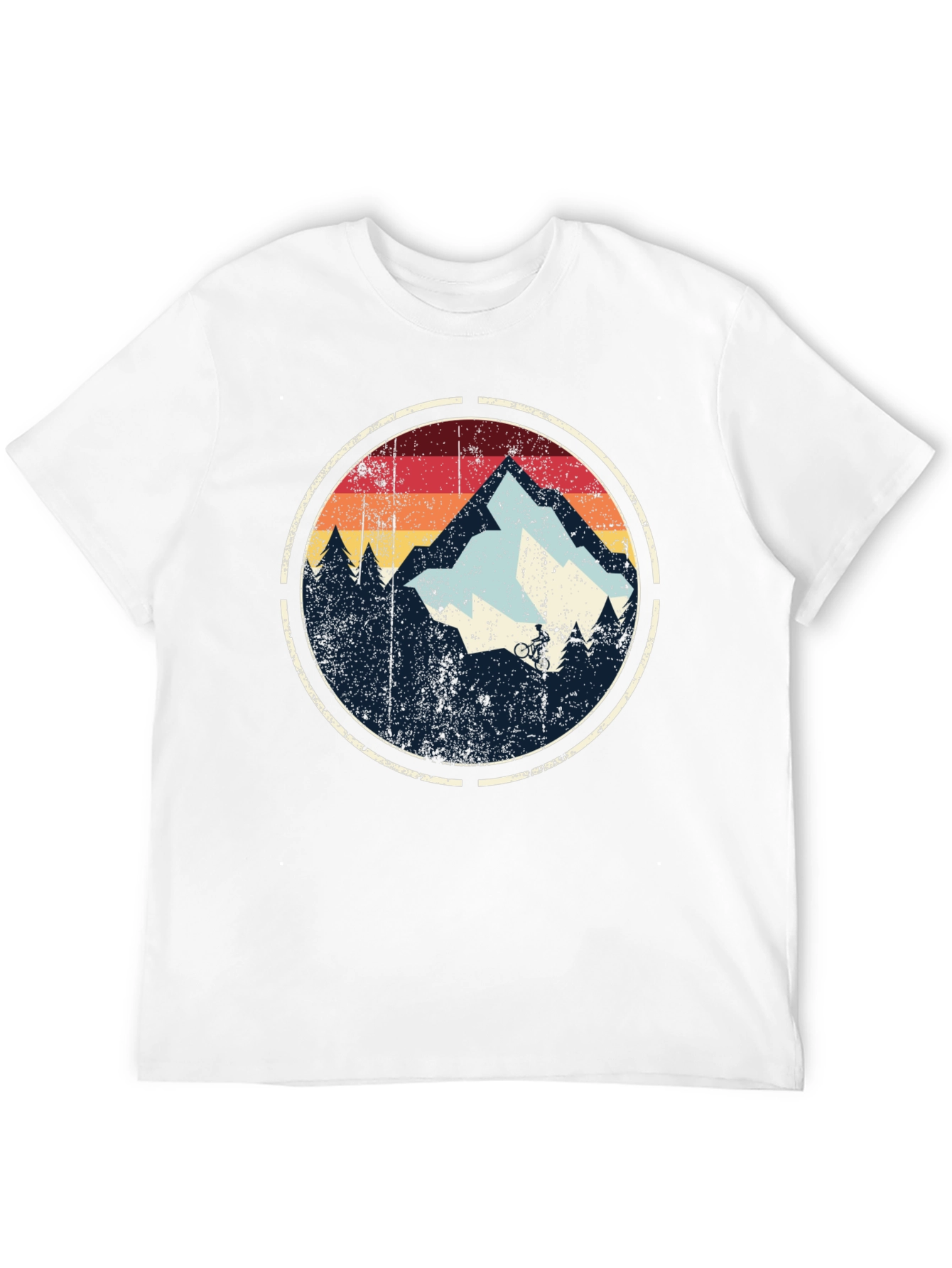Mountain Biking Retro Graphic T-Shirt