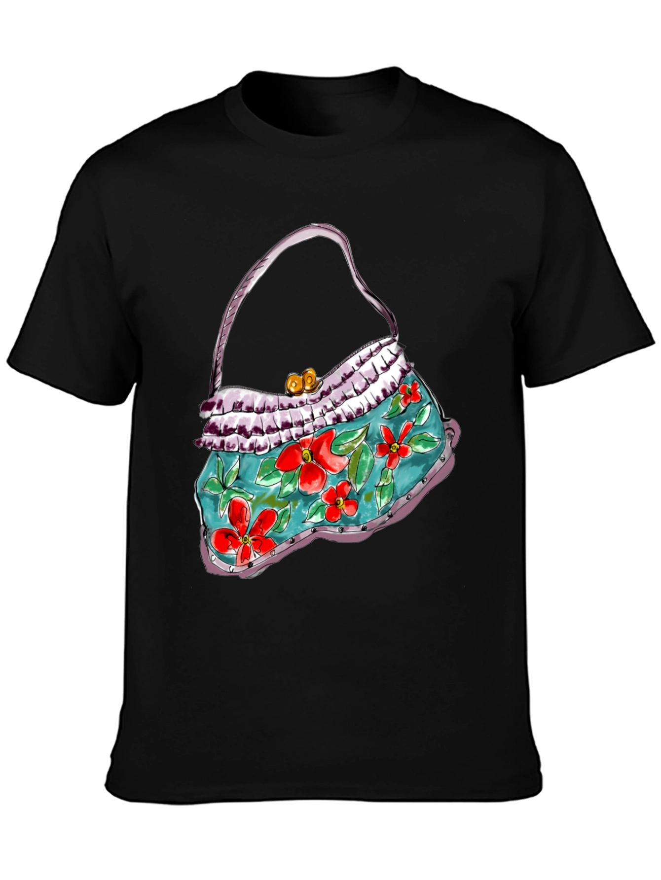 Floral Purse Graphic T-Shirt