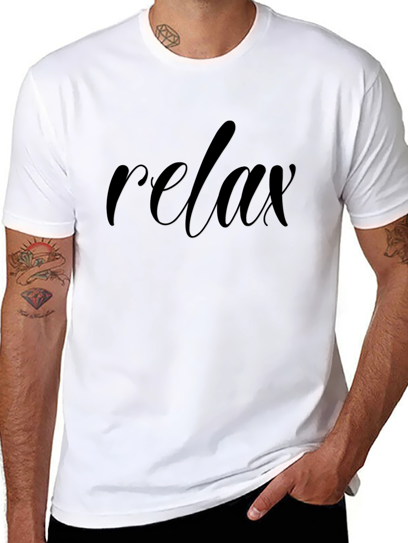 Relax Black T-Shirt - Casual Comfort