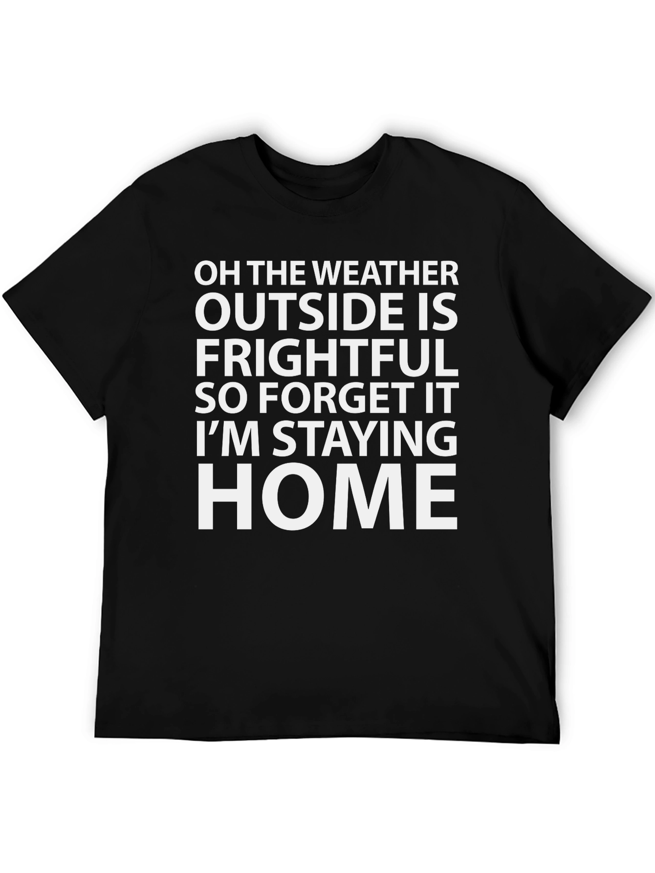Funny Weather Frightful Stay Home T-Shirt
