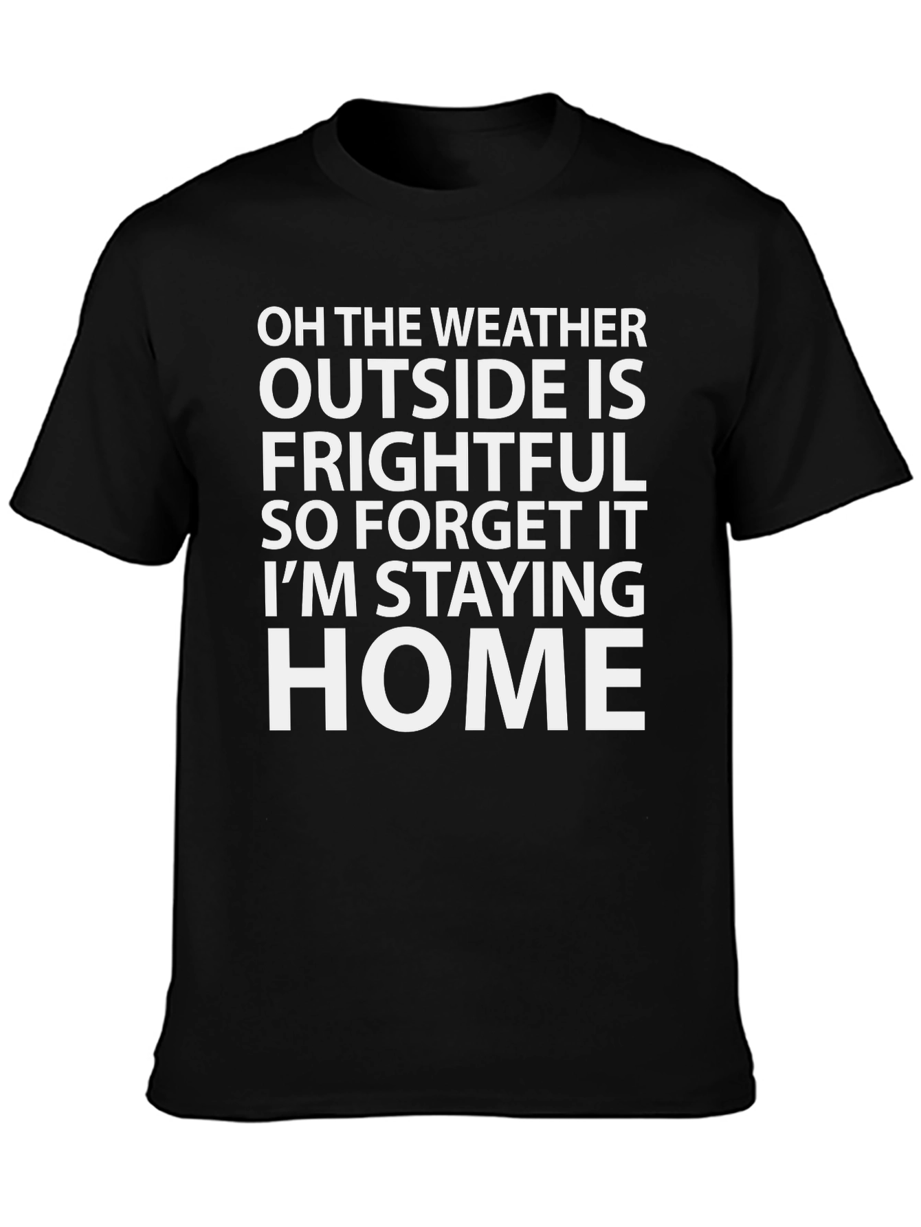 Funny Weather Frightful Stay Home T-Shirt