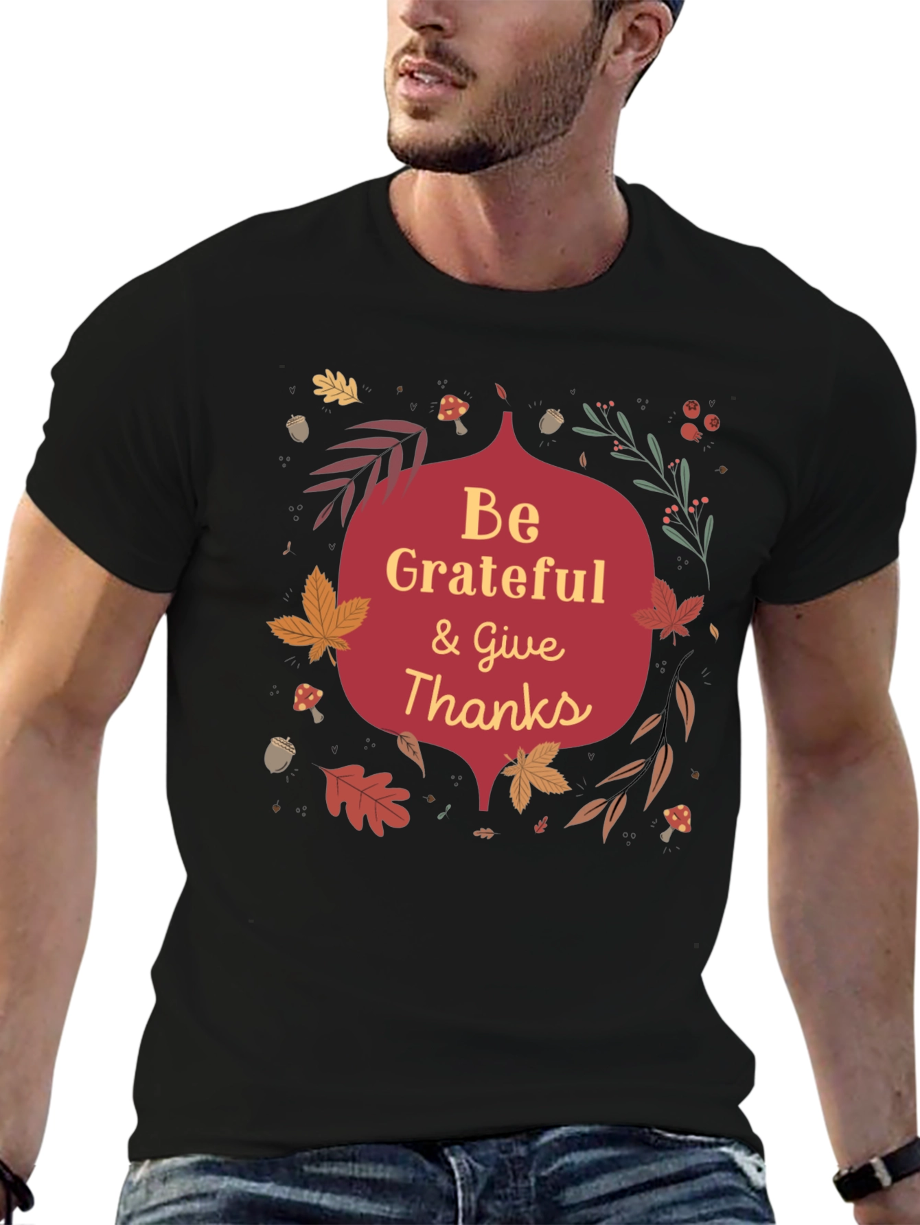 Be Grateful Thanksgiving Graphic Tee