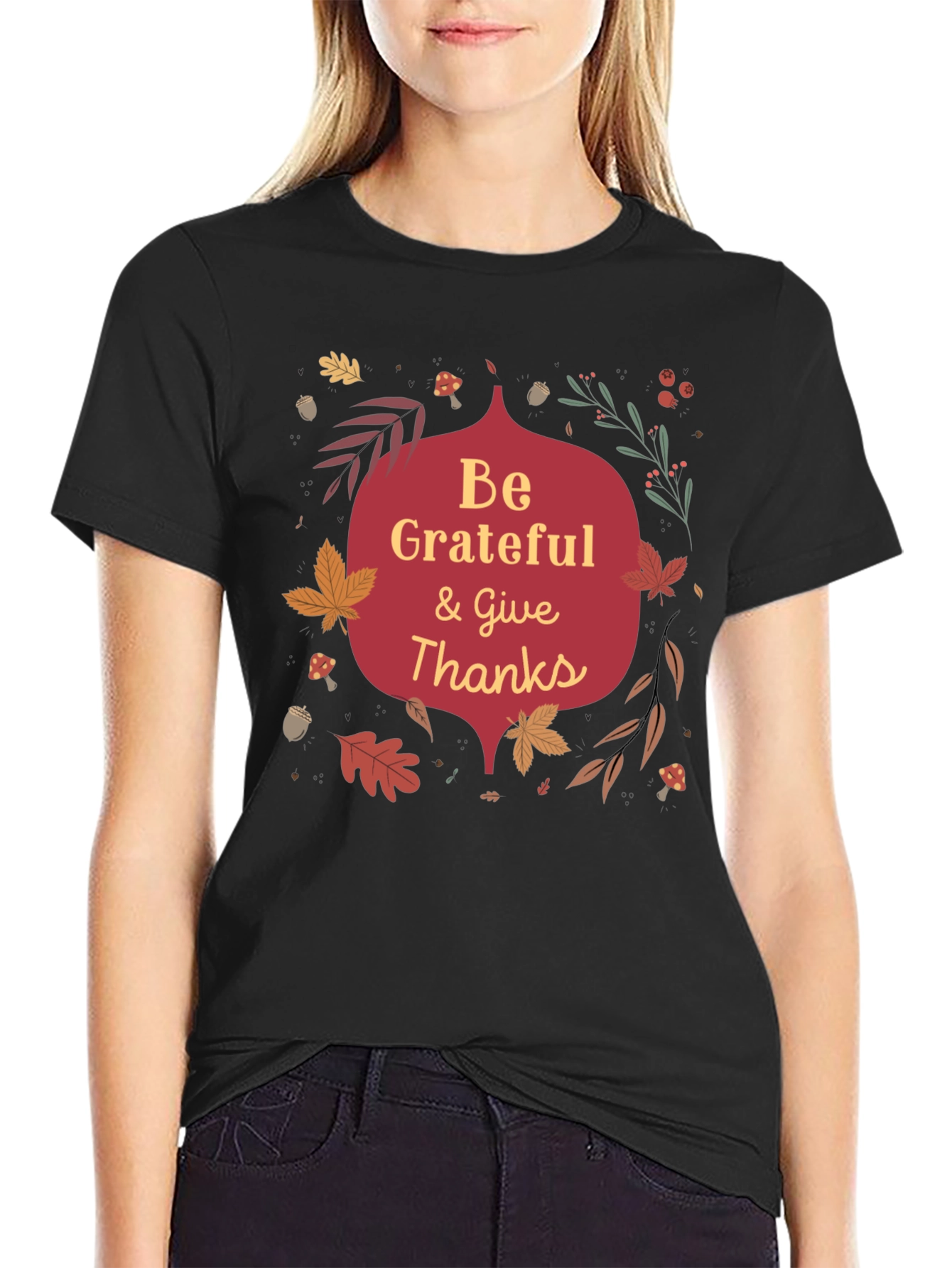 Be Grateful Thanksgiving Graphic Tee