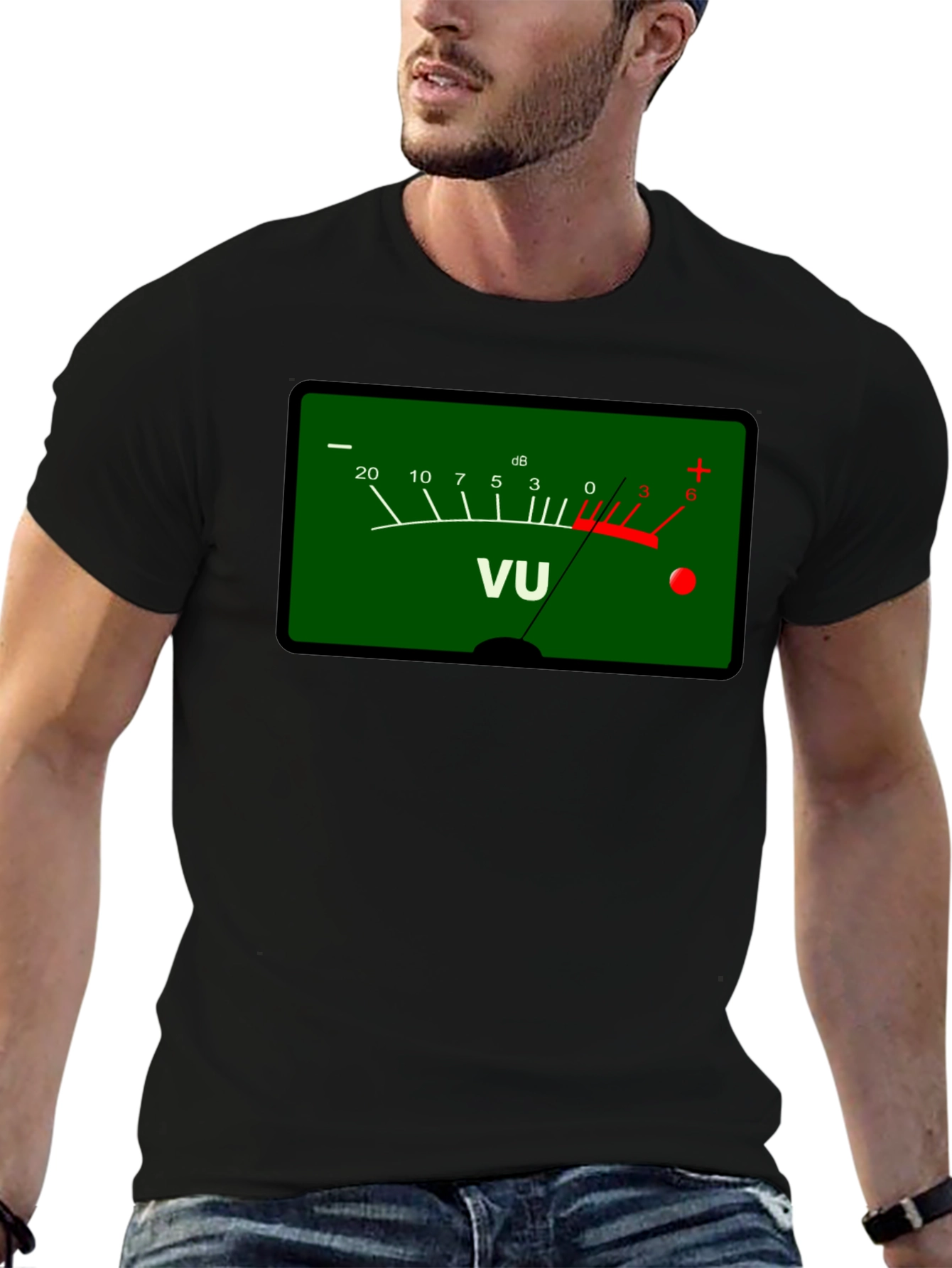 VU Meter Graphic Tee - Audio Lovers T-Shirt