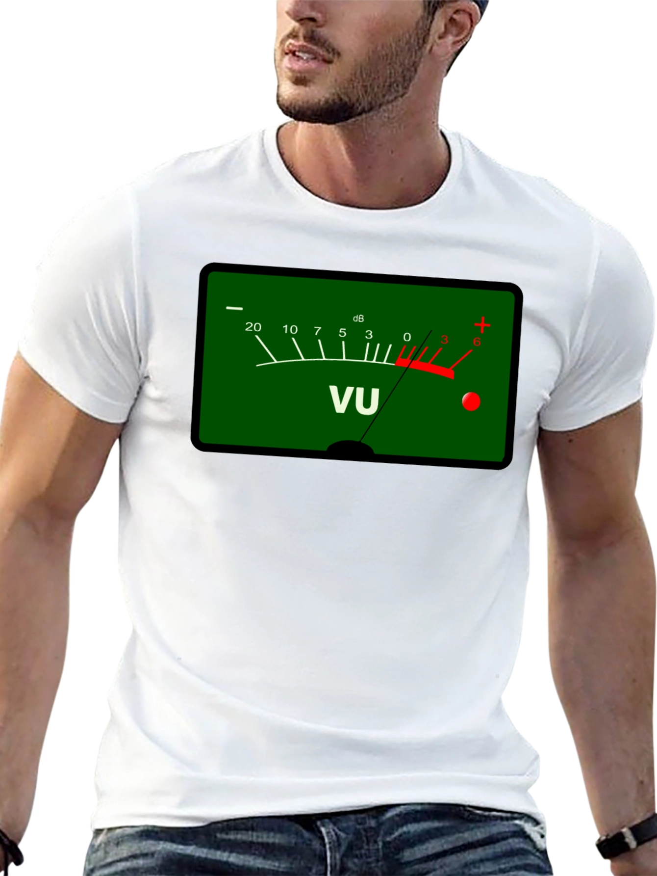 VU Meter Graphic Tee - Audio Lovers T-Shirt