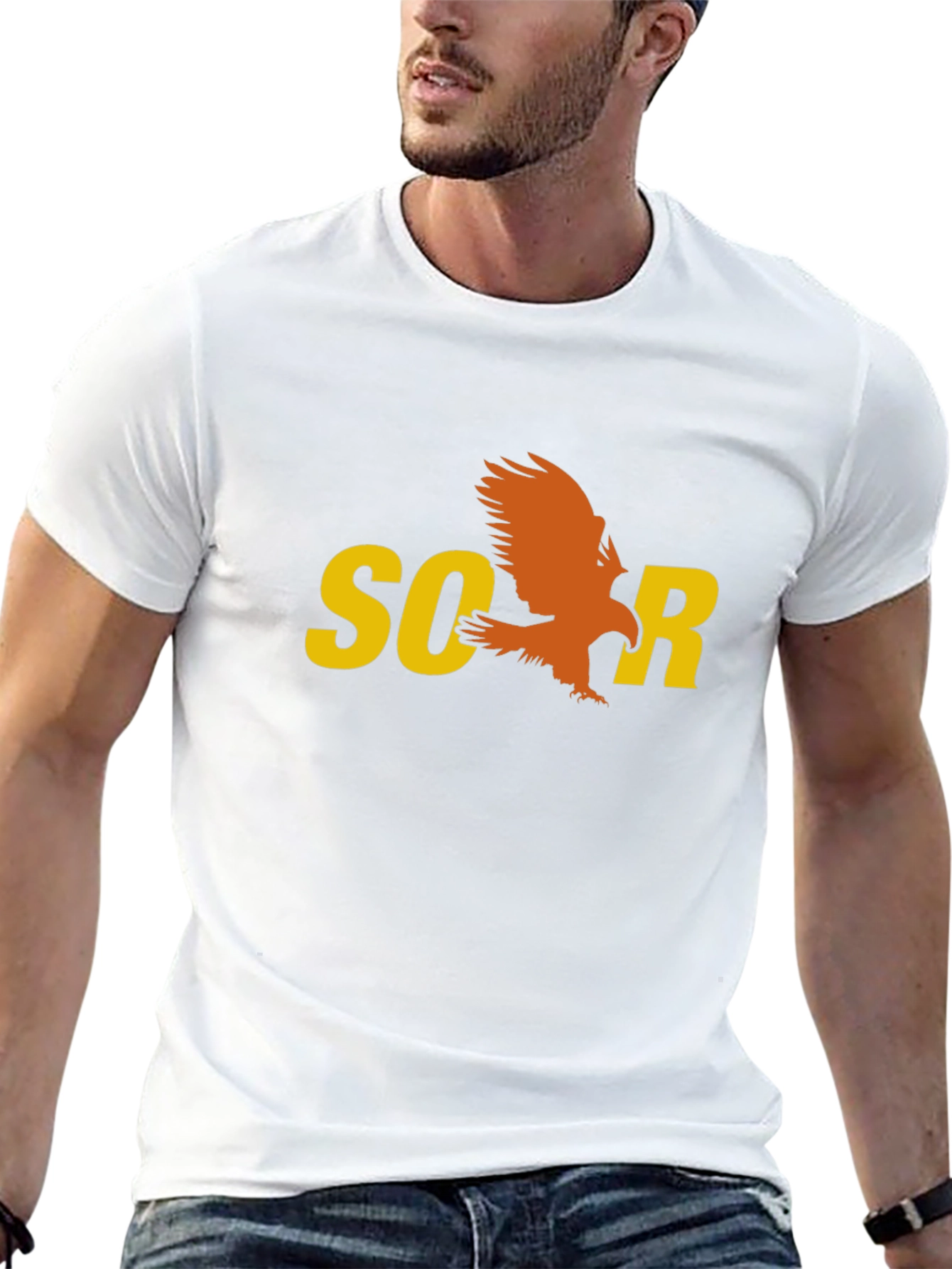 Soar Eagle Graphic Tee - Stylish Black T-Shirt