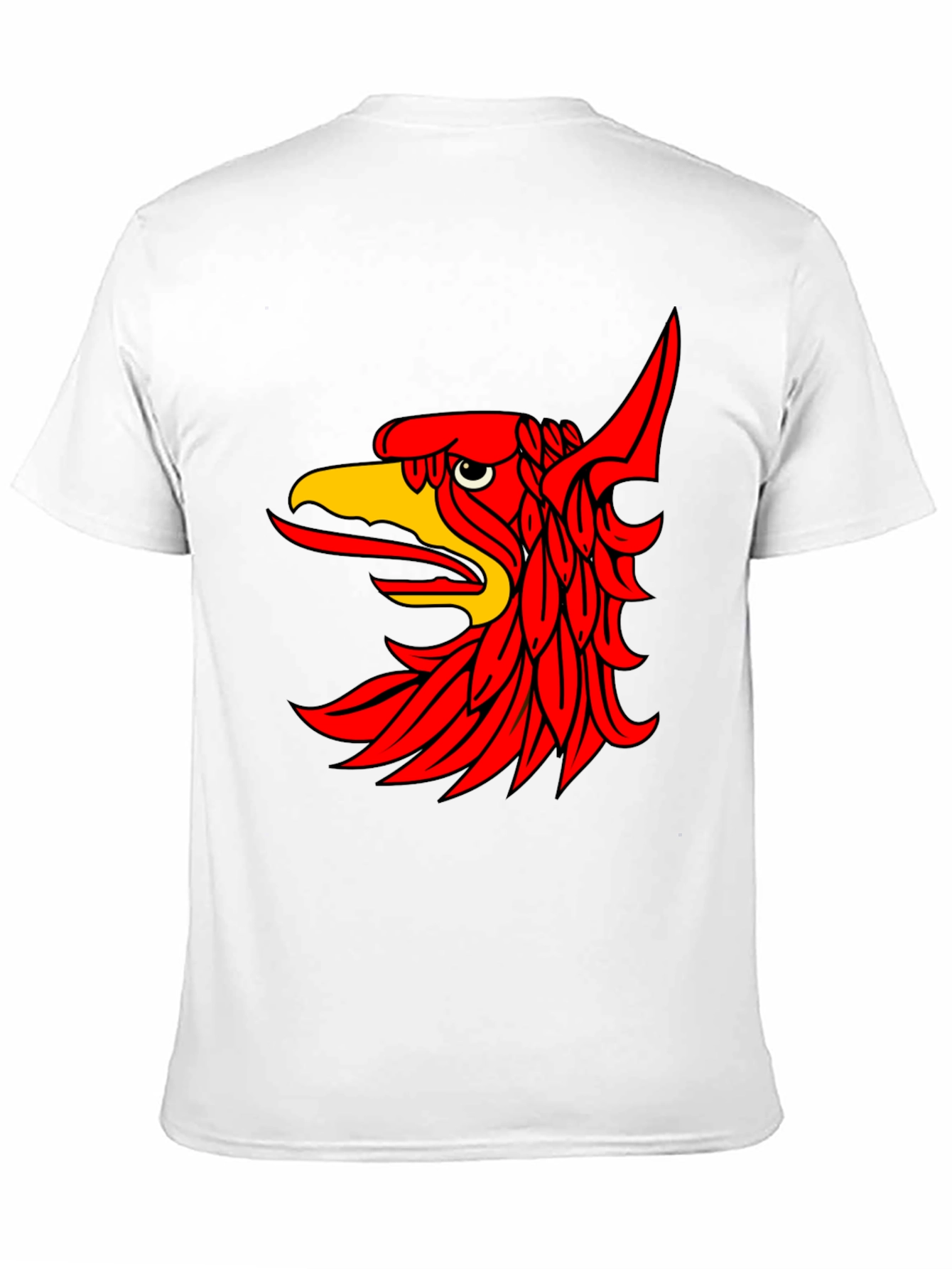 Black T-Shirt with Red Griffin Graphic