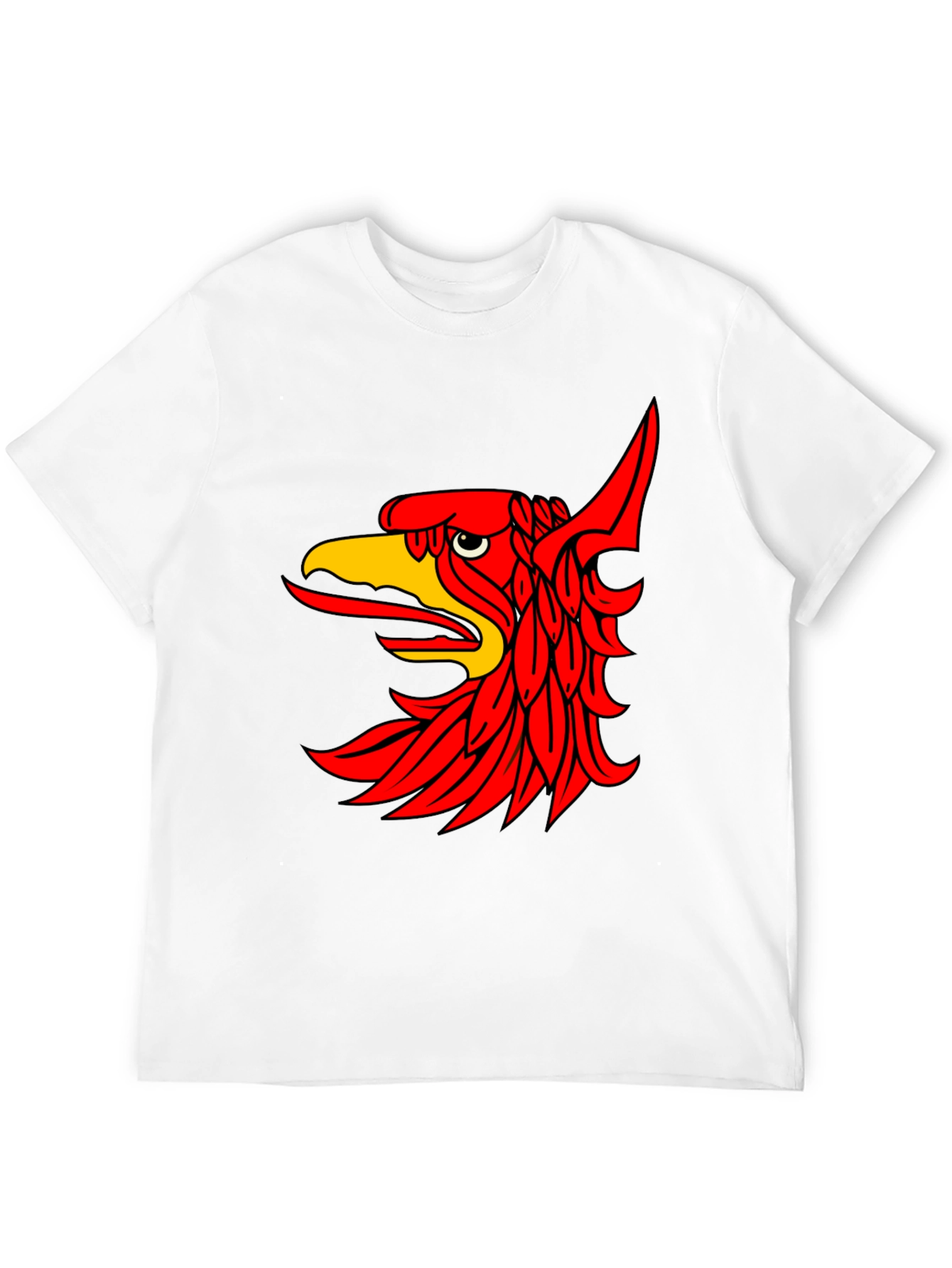 Black T-Shirt with Red Griffin Graphic