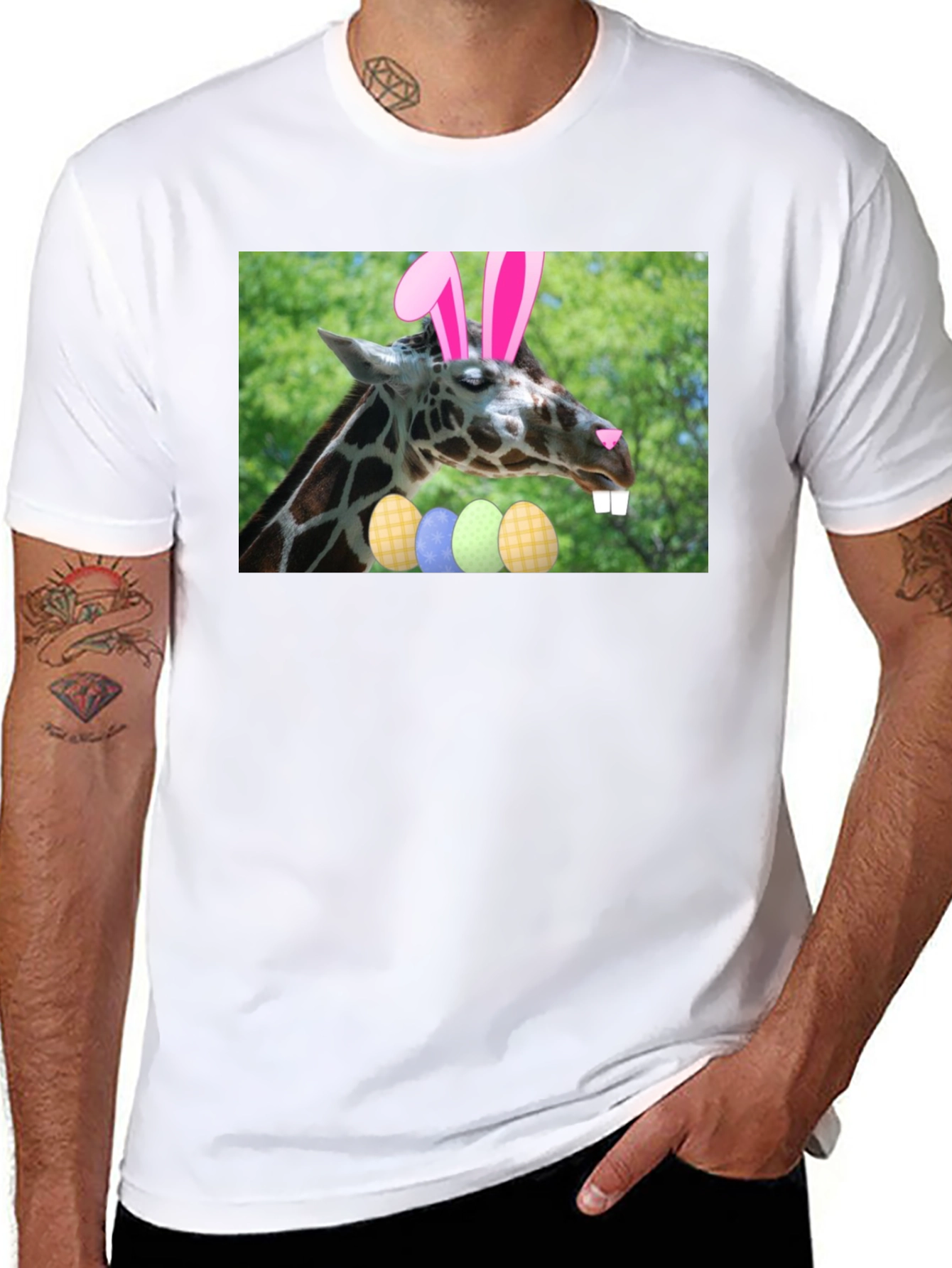 Easter Giraffe T-Shirt - Fun Holiday Tee