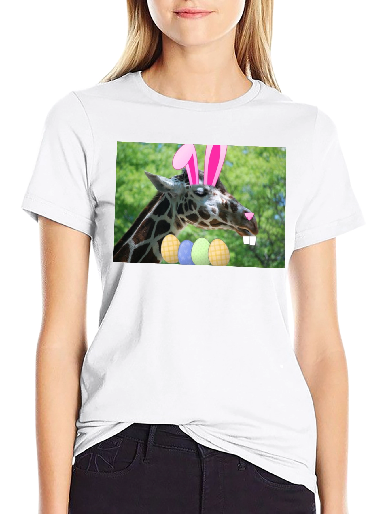 Easter Giraffe T-Shirt - Fun Holiday Tee