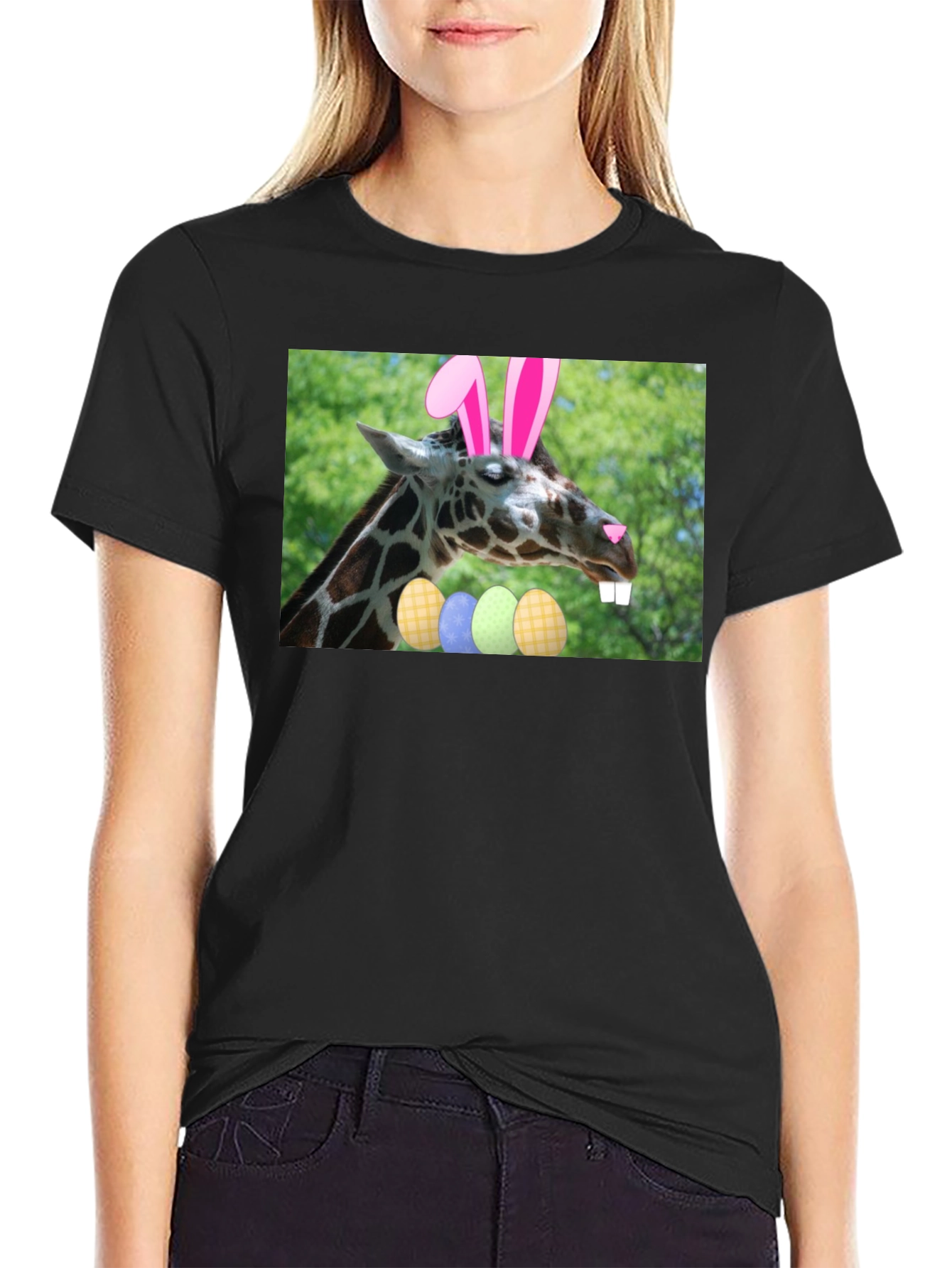 Easter Giraffe T-Shirt - Fun Holiday Tee
