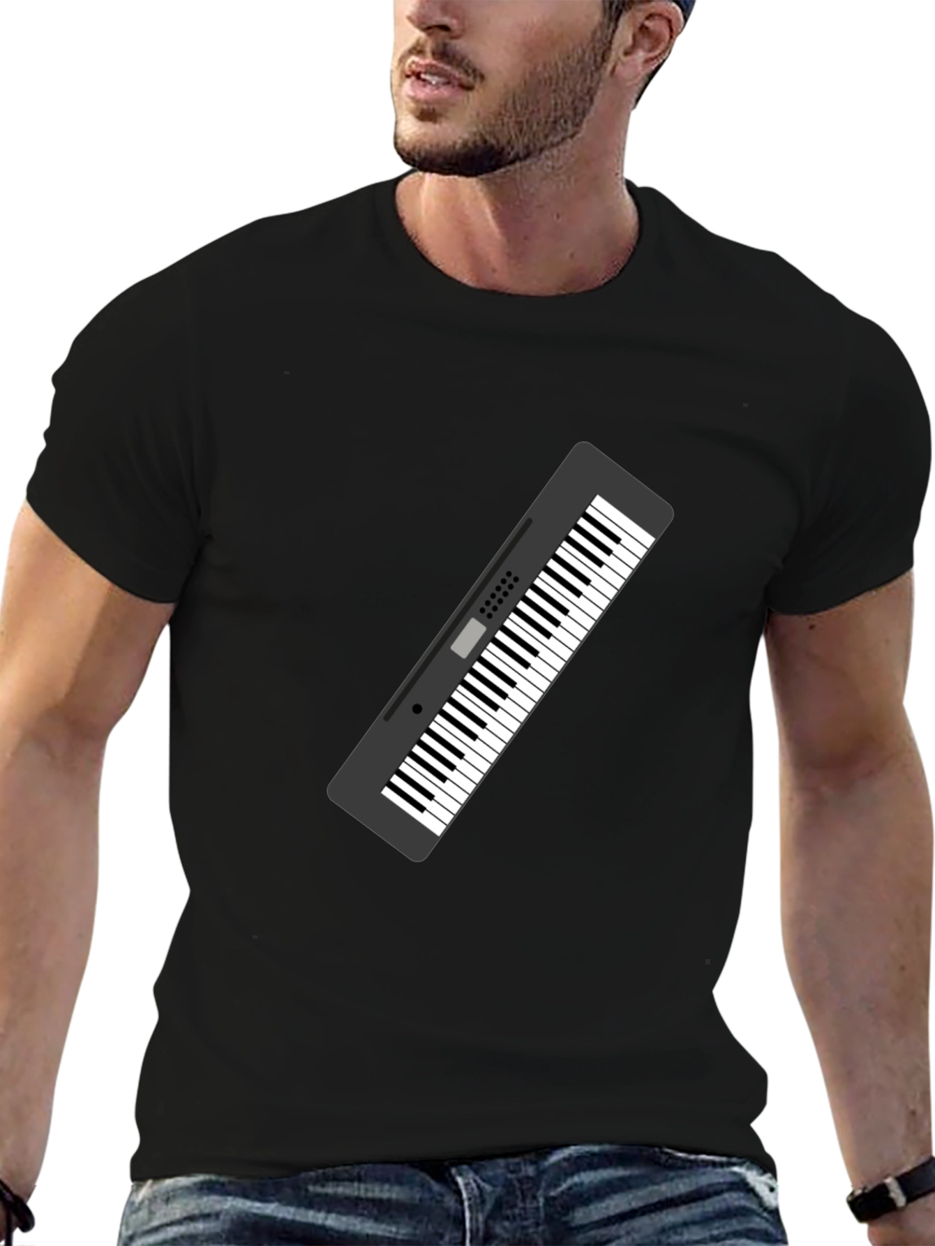 Keyboard Graphic Black T-Shirt