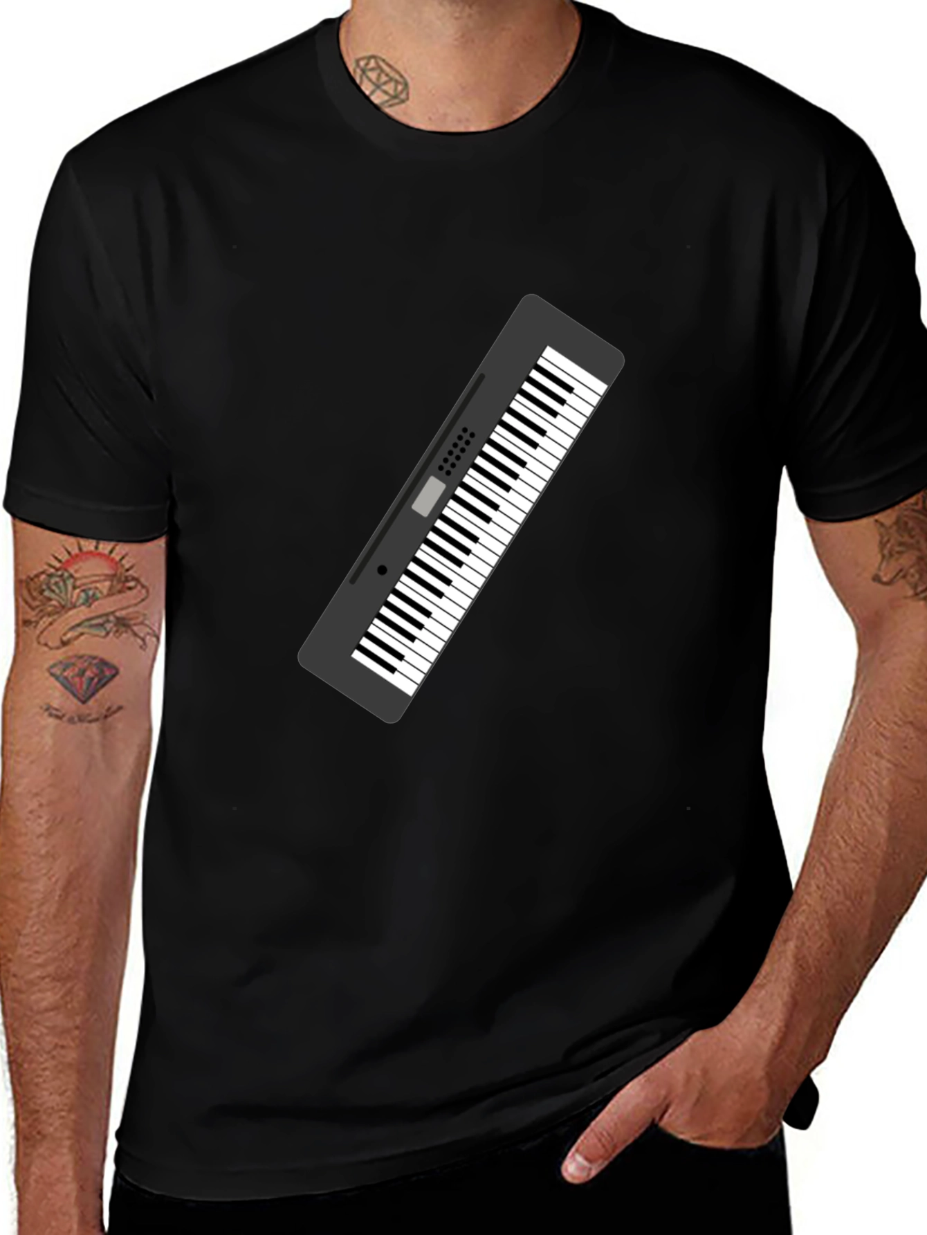 Keyboard Graphic Black T-Shirt