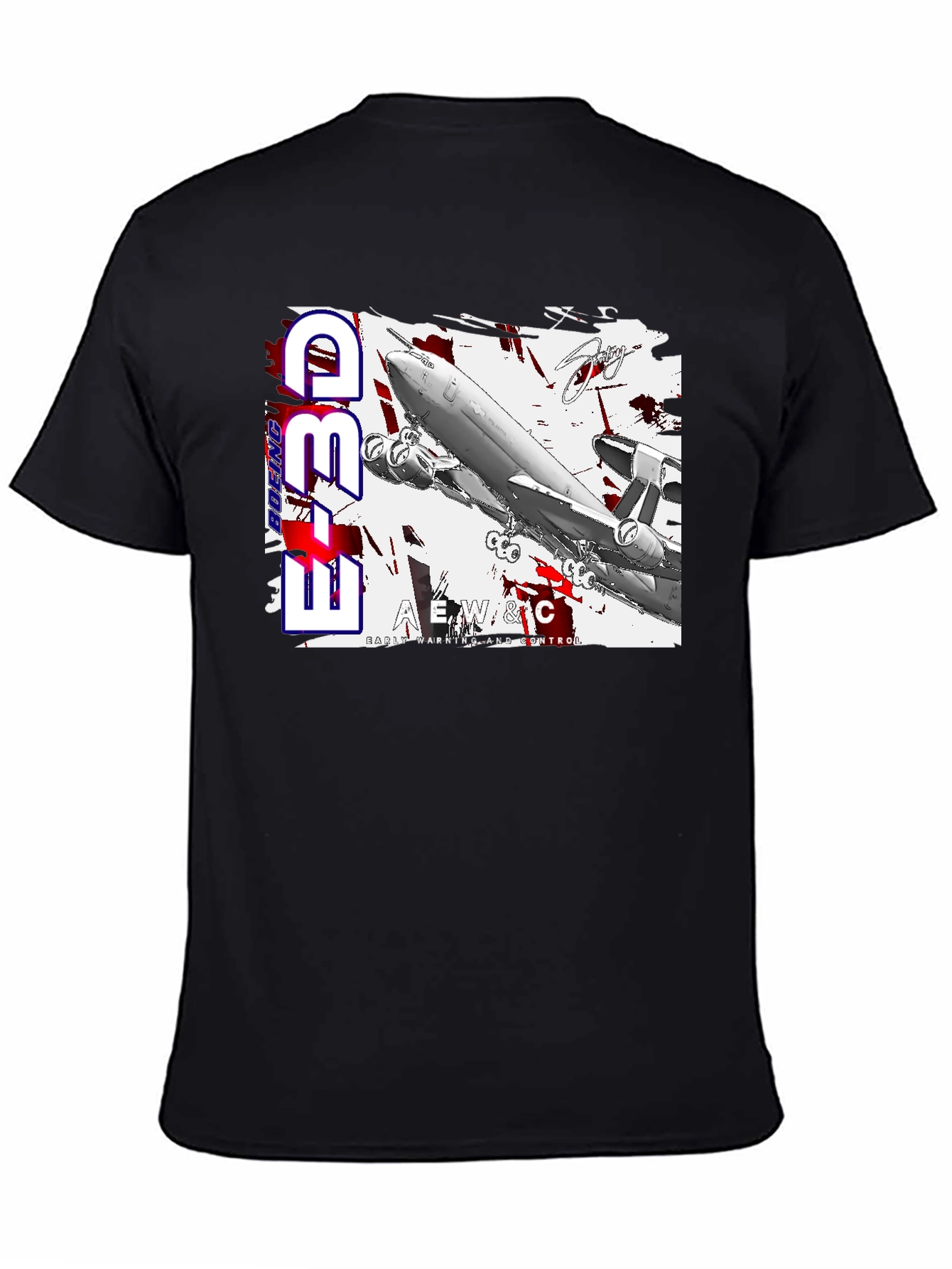 E-3D Boeing AEW&C T-Shirt - Black