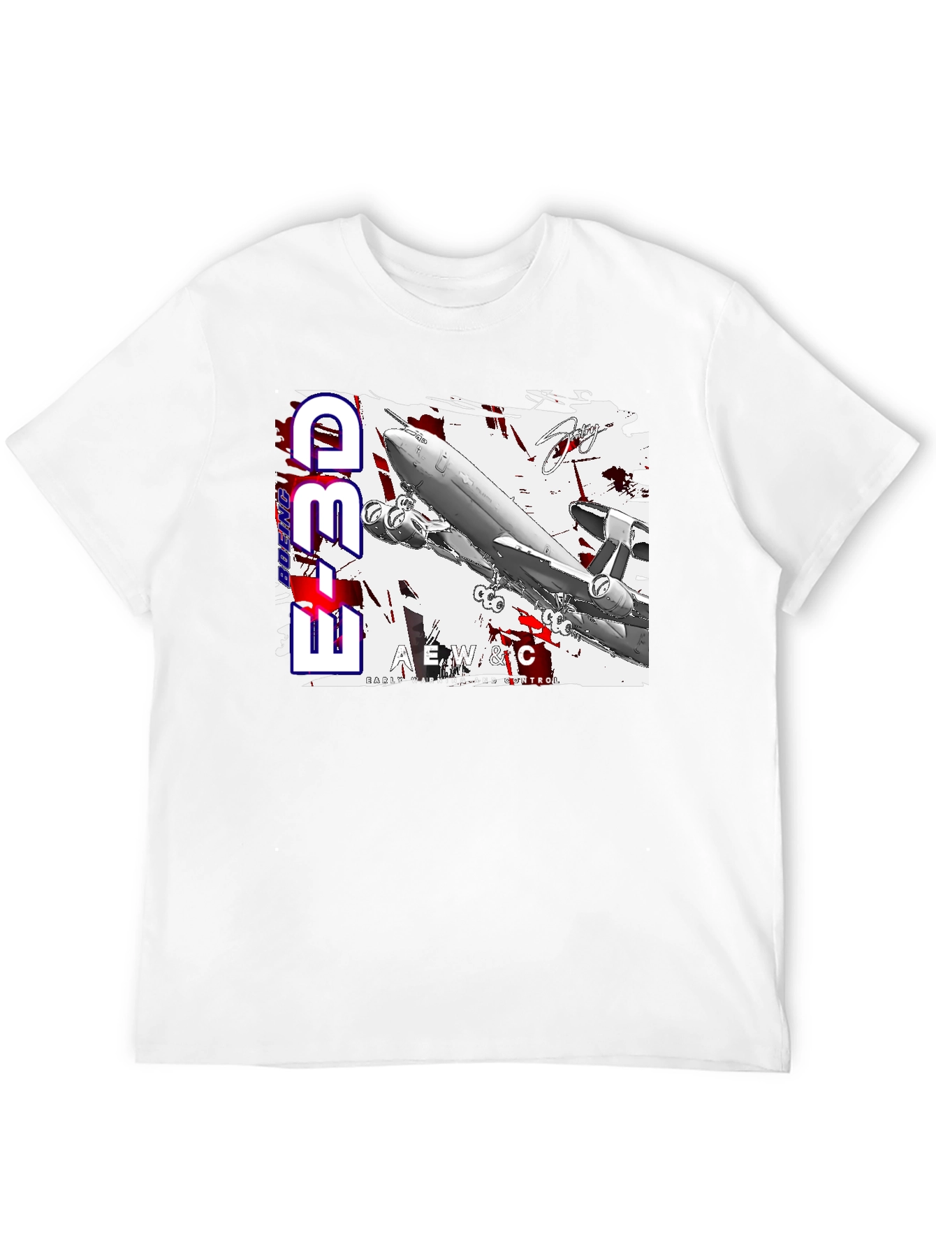 E-3D Boeing AEW&C T-Shirt - Black