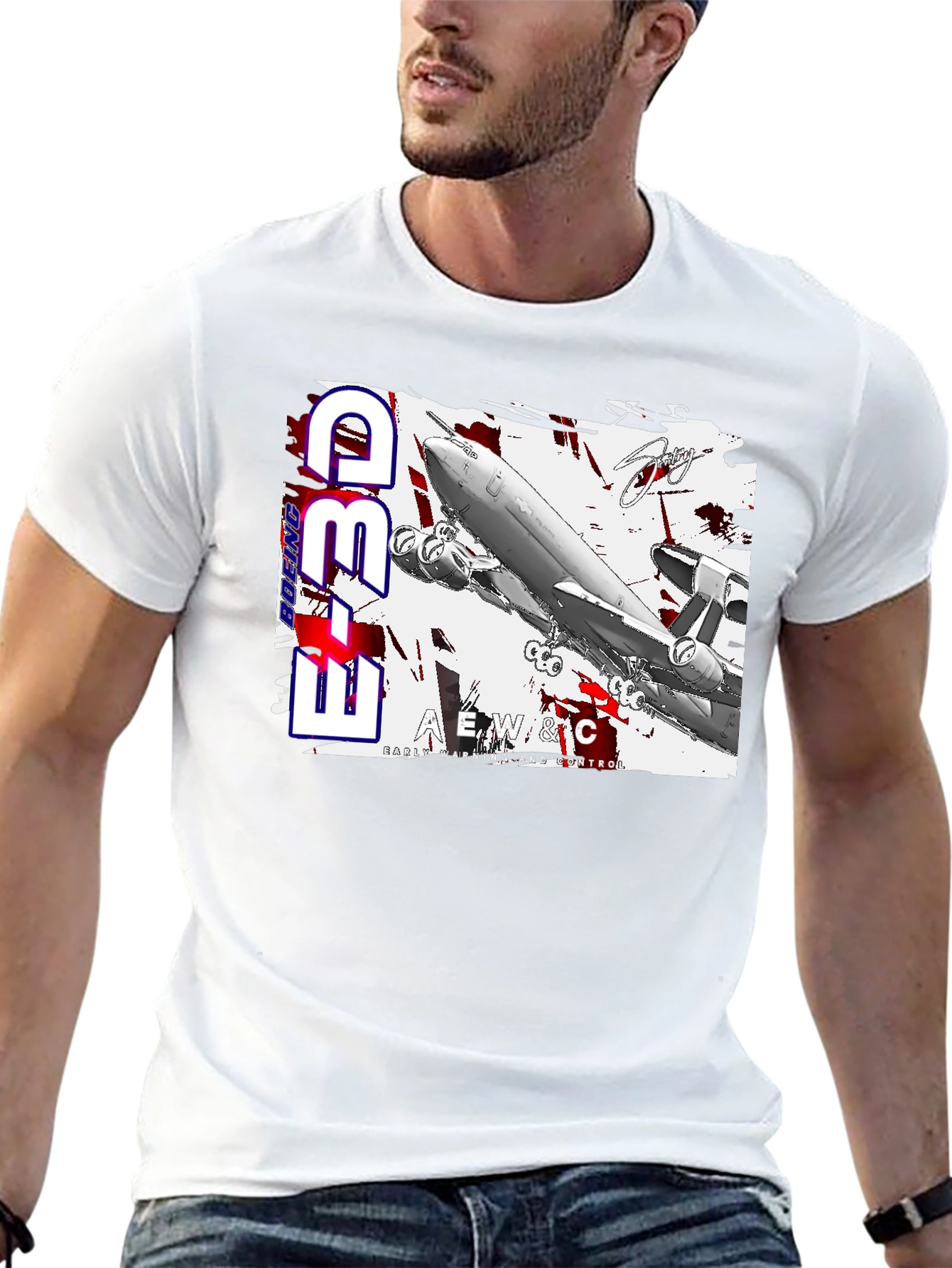 E-3D Boeing AEW&C T-Shirt - Black