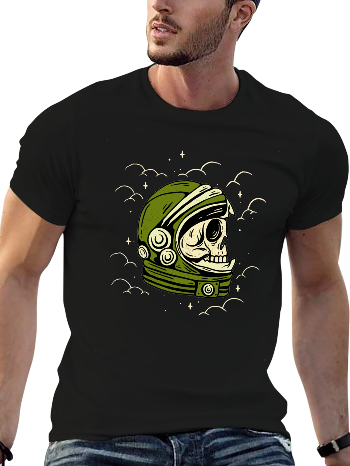 Astronaut Skull Graphic Tee