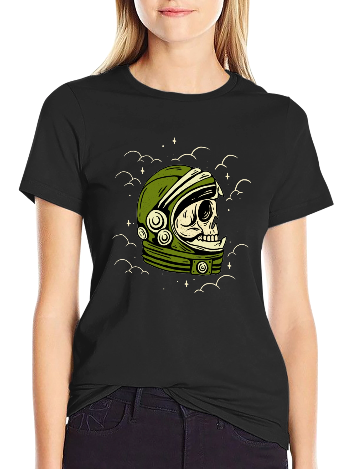 Astronaut Skull Graphic Tee