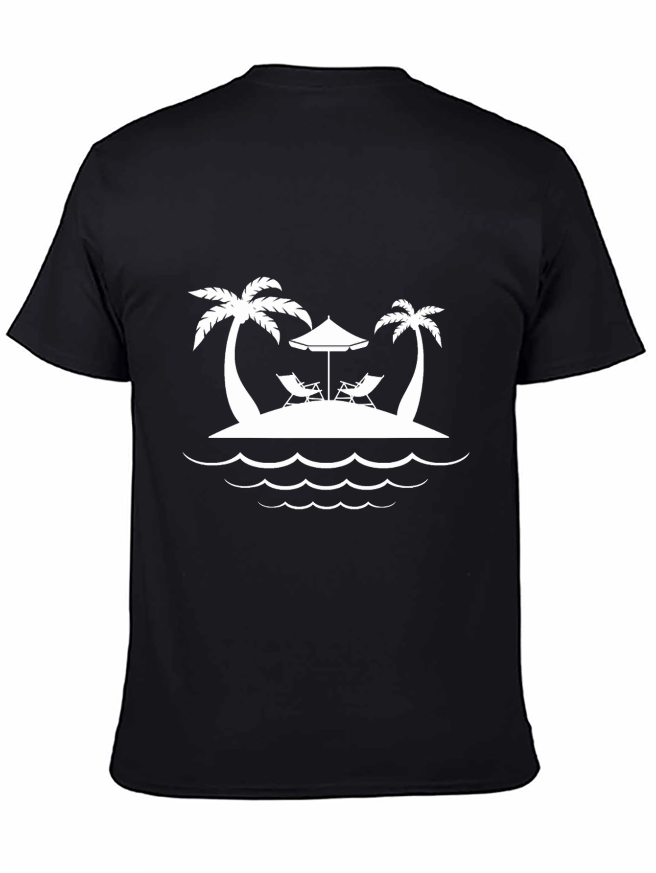 Island Getaway Graphic T-Shirt - Black