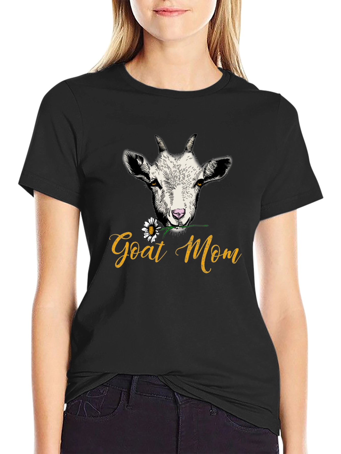 Goat Mom Graphic T-Shirt - Unisex Fit