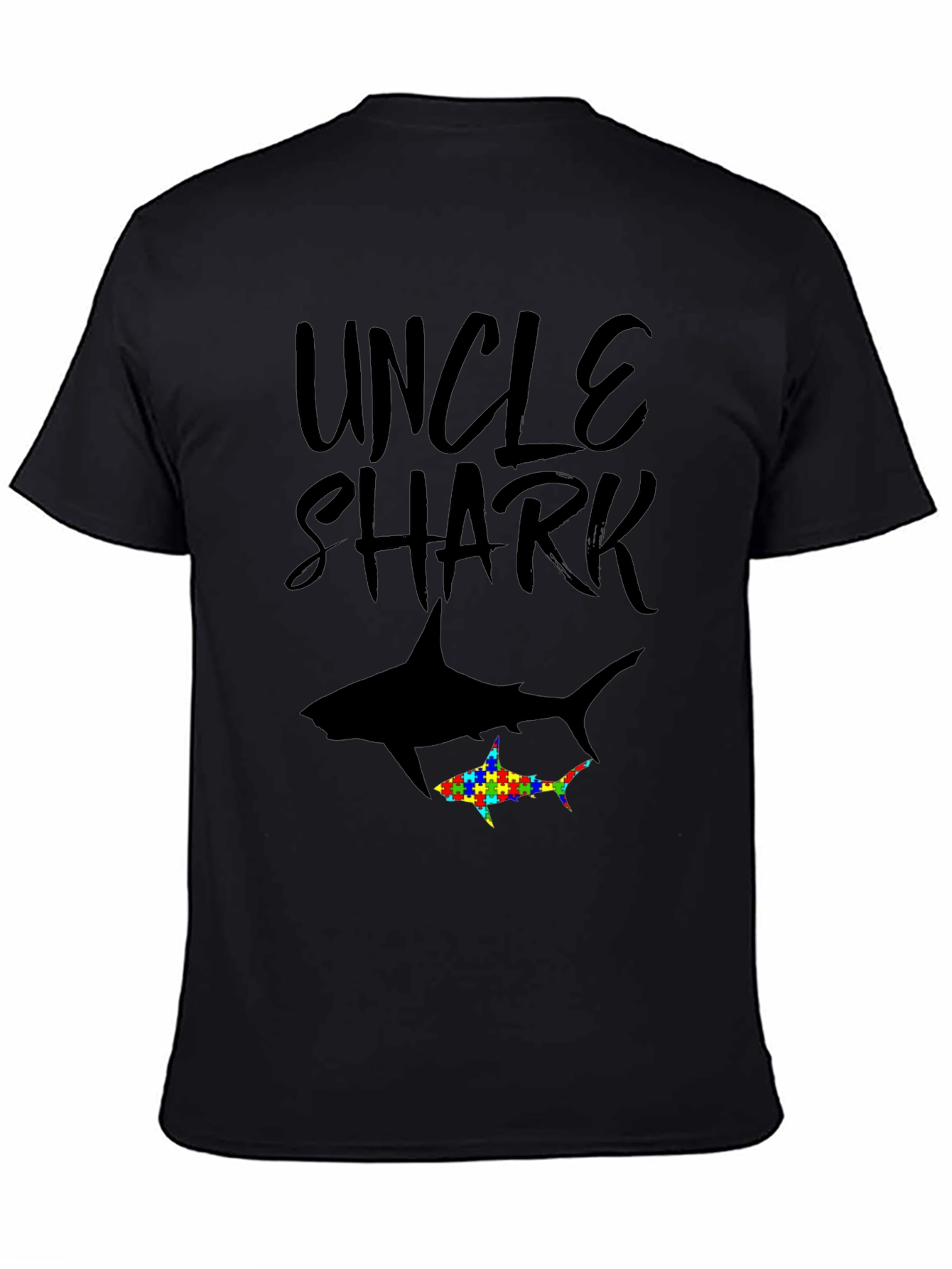 Uncle Shark Autism Awareness T-Shirt