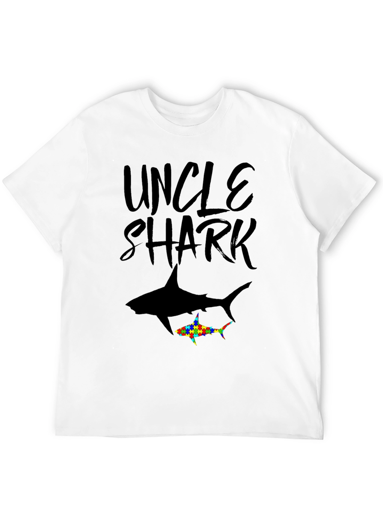 Uncle Shark Autism Awareness T-Shirt