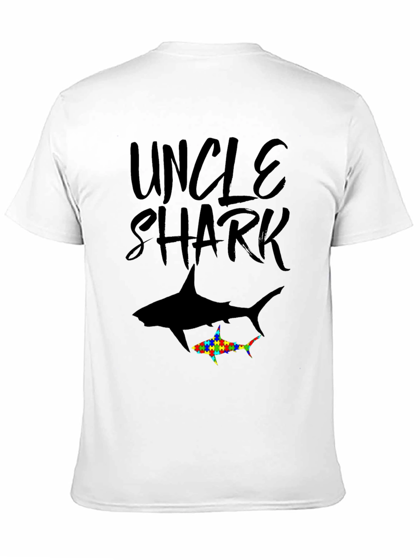 Uncle Shark Autism Awareness T-Shirt