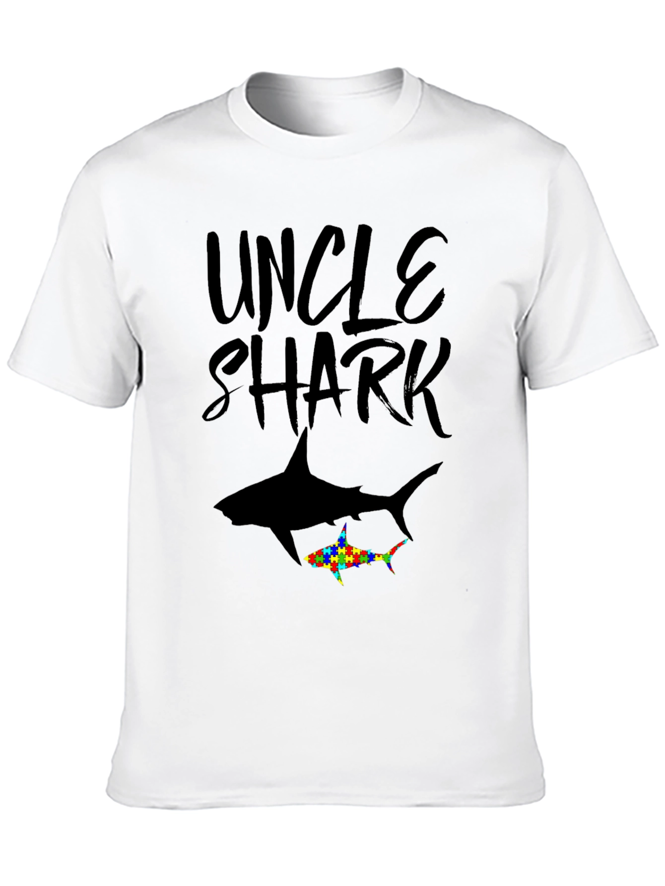 Uncle Shark Autism Awareness T-Shirt