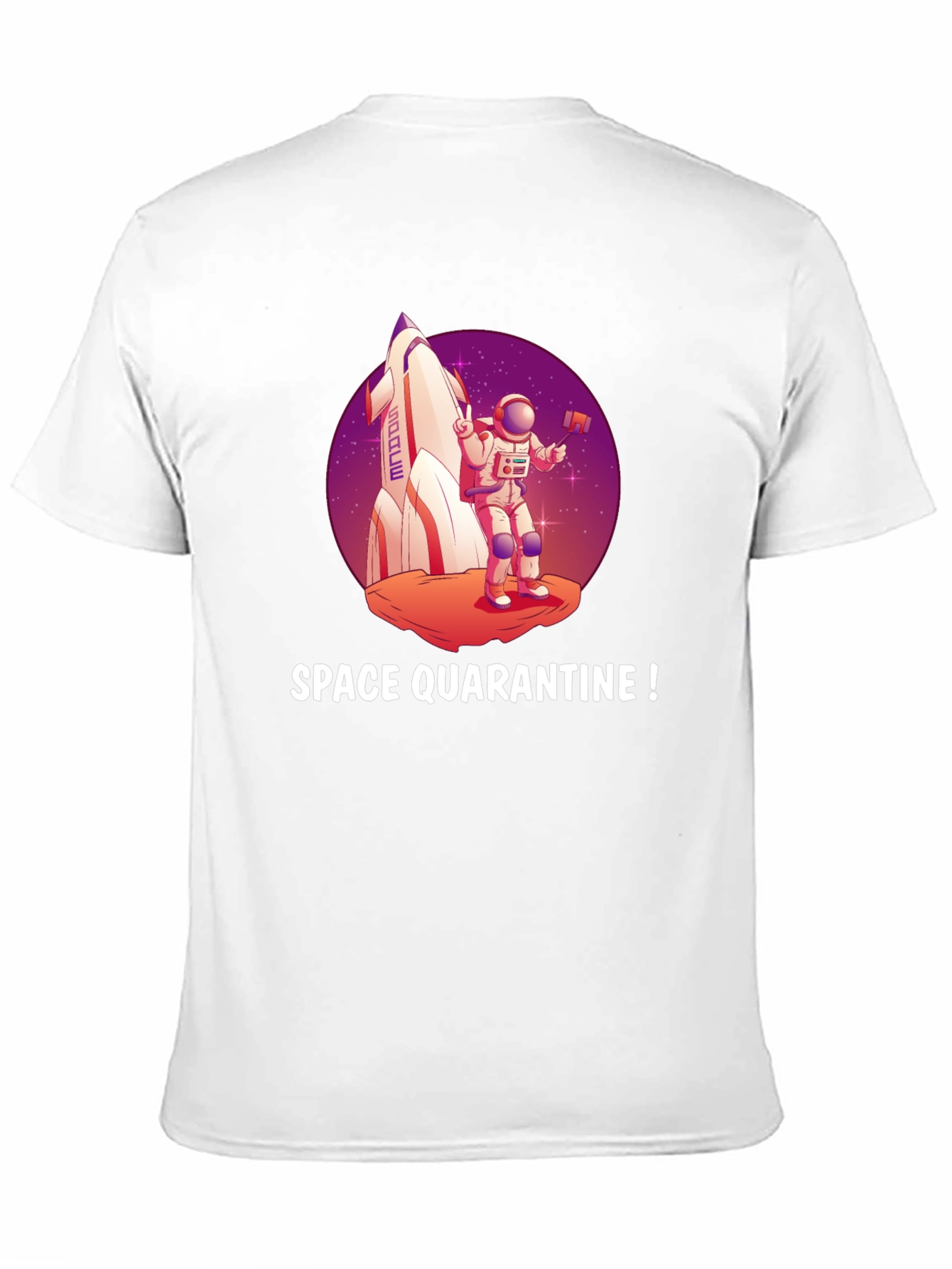 Space Quarantine T-Shirt Astronaut Rocket Graphic Tee