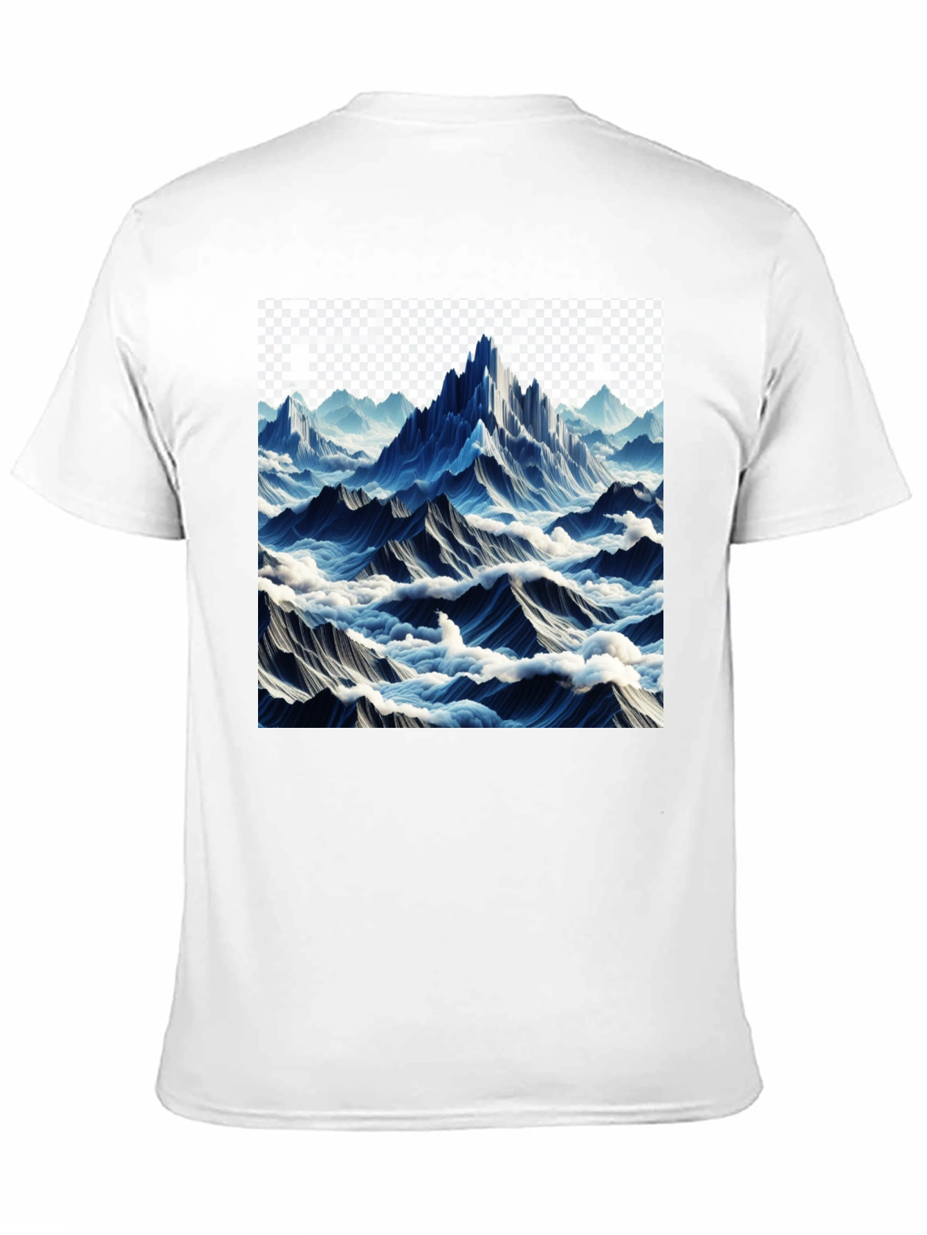 Mountainscape Graphic Tee - Black Cotton Comfort
