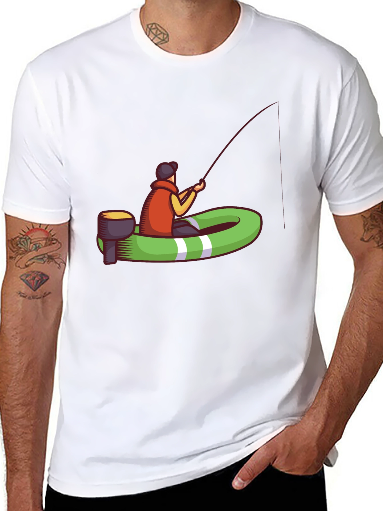 Fishing Boat T-Shirt - Casual Graphic Tee