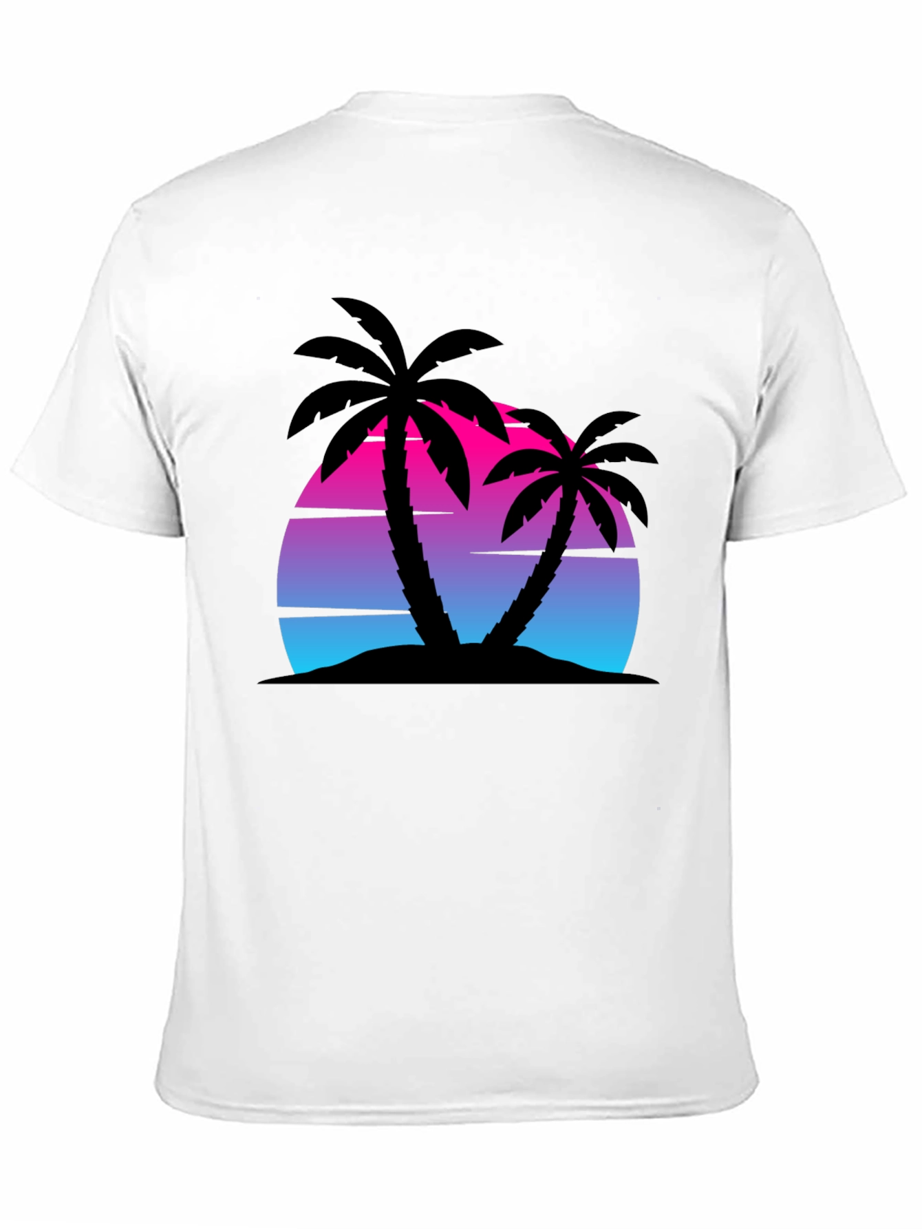 Retro Sunset Palm Tree Graphic Tee