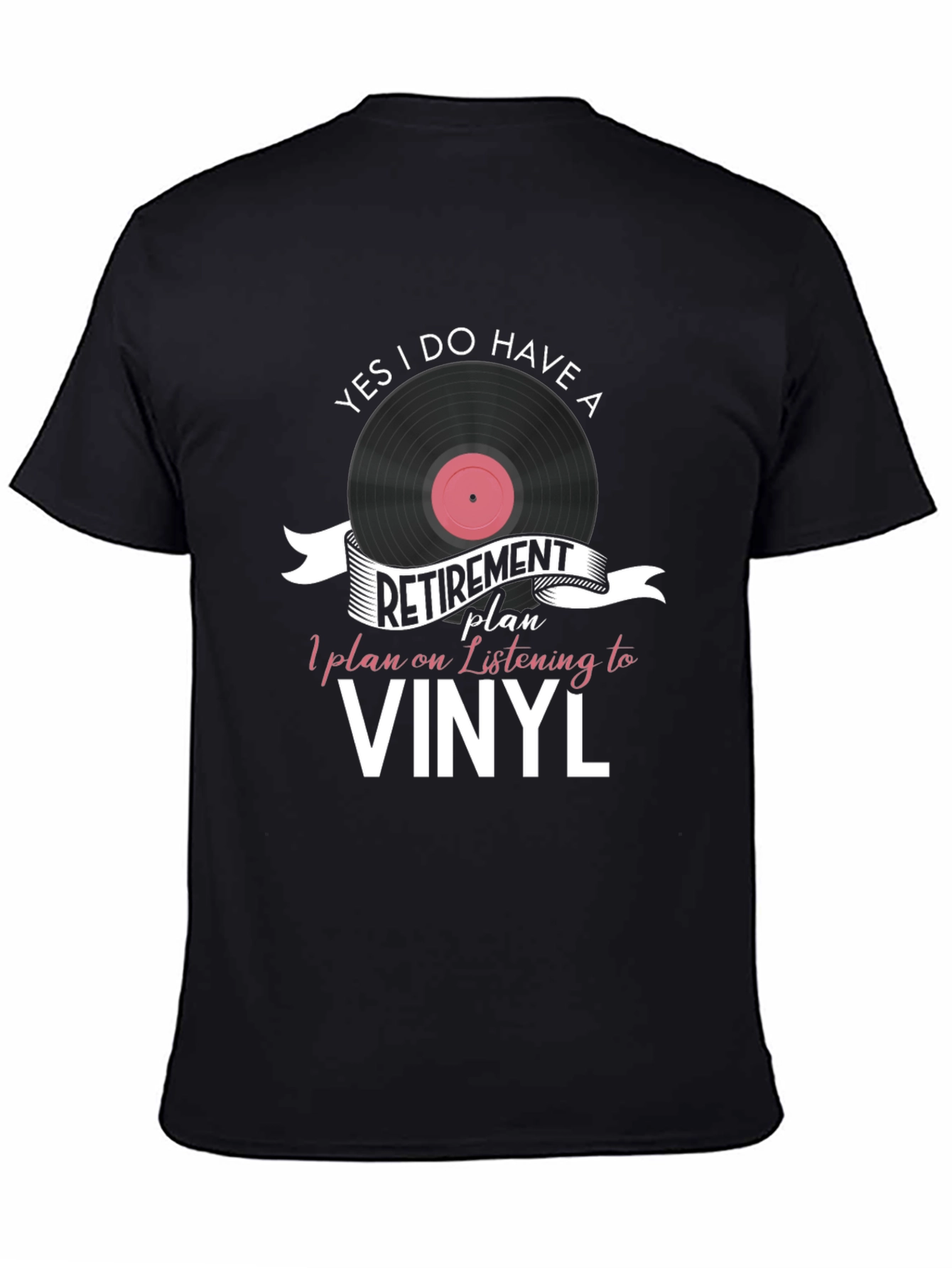 Vinyl Retirement Plan Graphic T-Shirt