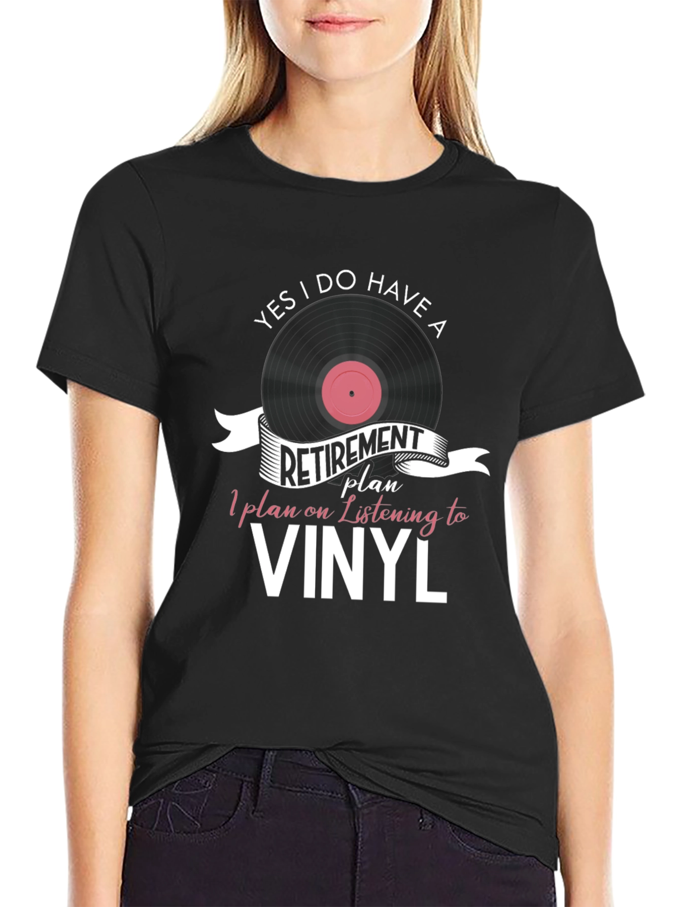 Vinyl Retirement Plan Graphic T-Shirt