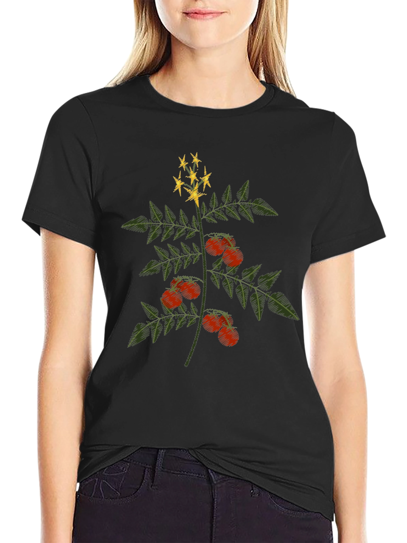 Tomato Plant Graphic Tee - Unisex Soft Cotton T-Shirt
