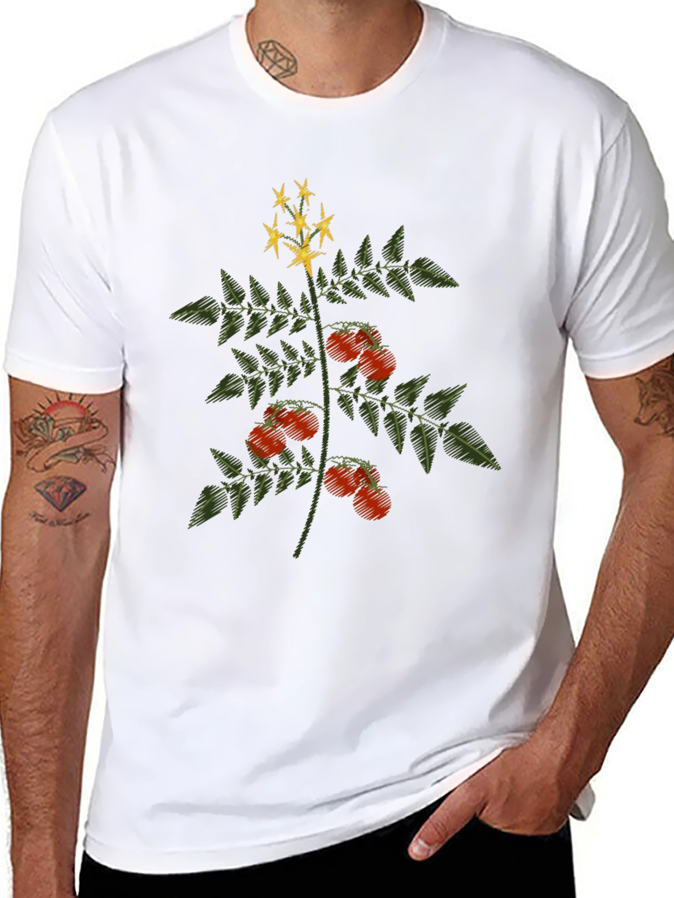 Tomato Plant Graphic Tee - Unisex Soft Cotton T-Shirt