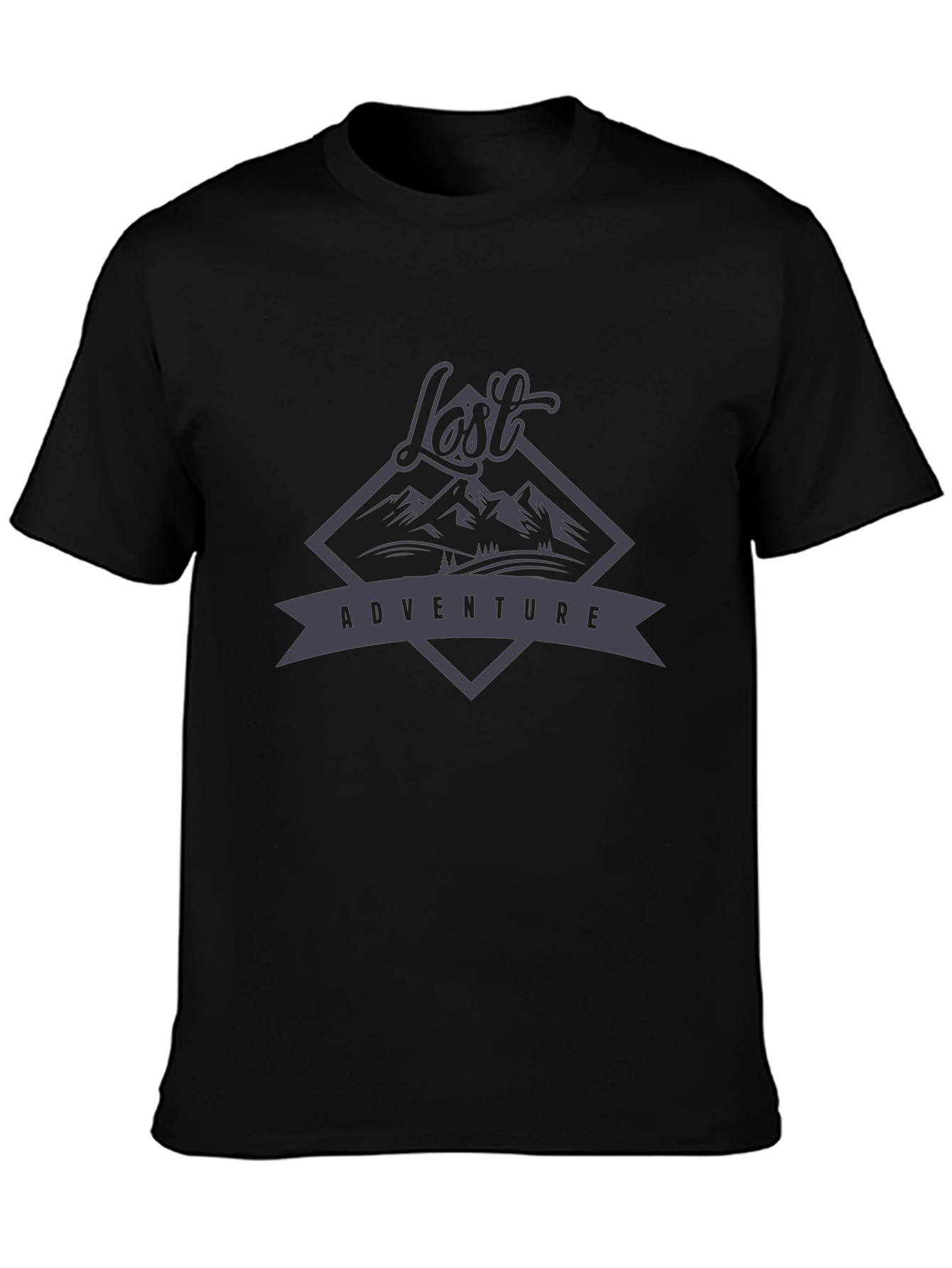 Lost Adventure Graphic T-Shirt - Black