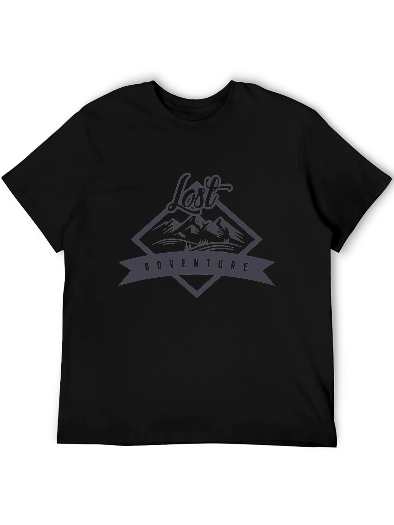 Lost Adventure Graphic T-Shirt - Black
