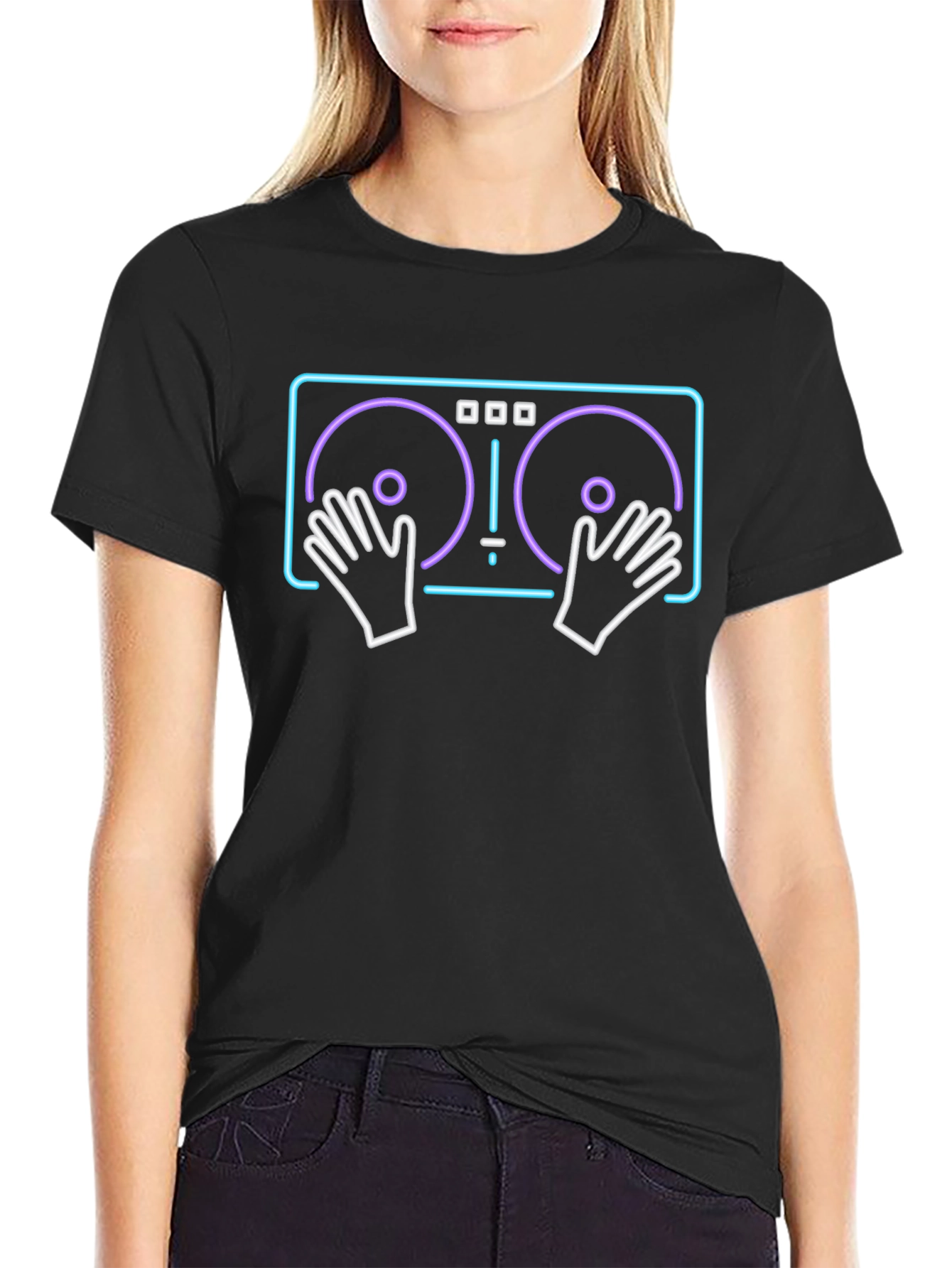 DJ Turntable Graphic T-Shirt