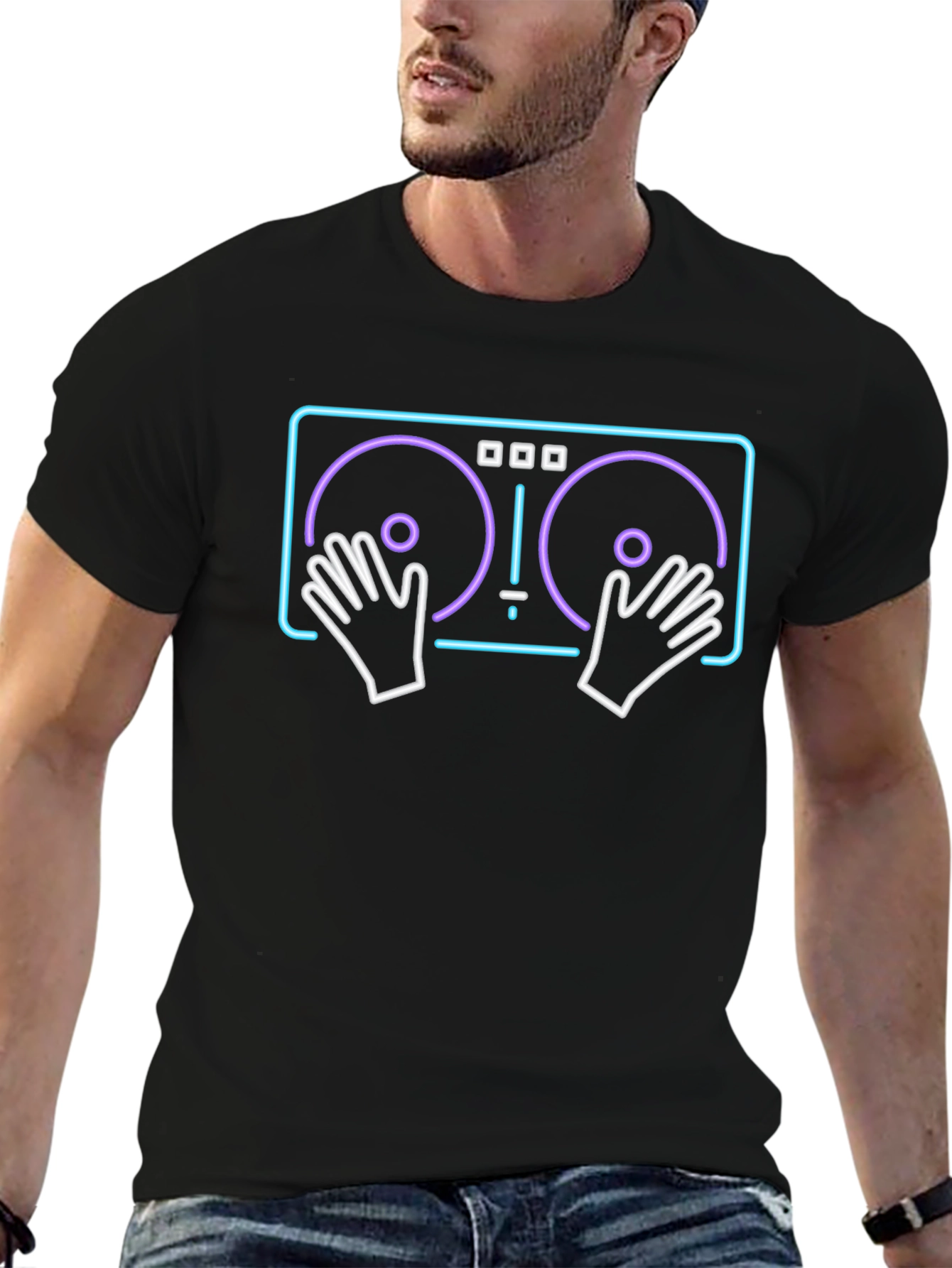 DJ Turntable Graphic T-Shirt