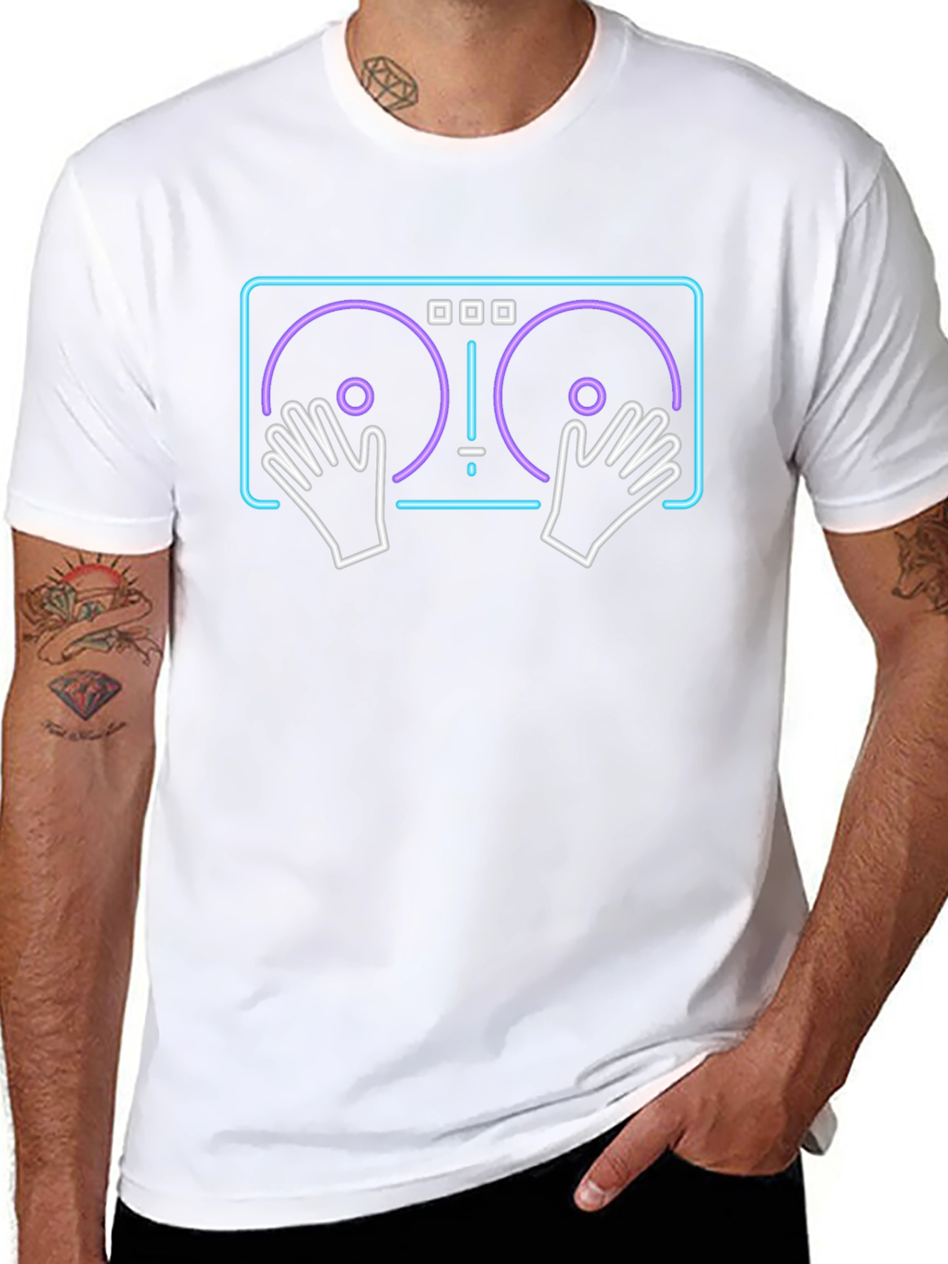 DJ Turntable Graphic T-Shirt