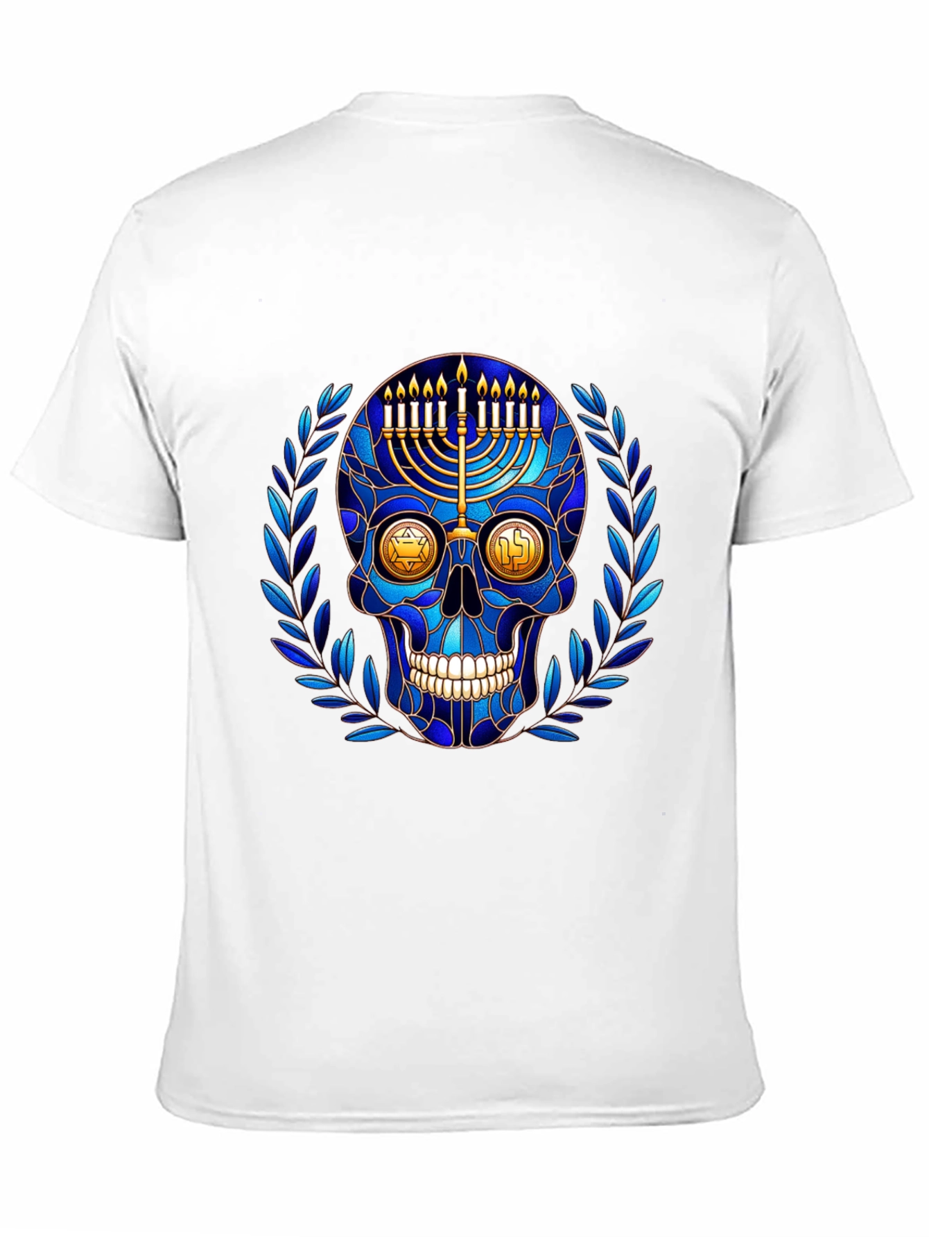Hanukkah Skull Graphic T-Shirt