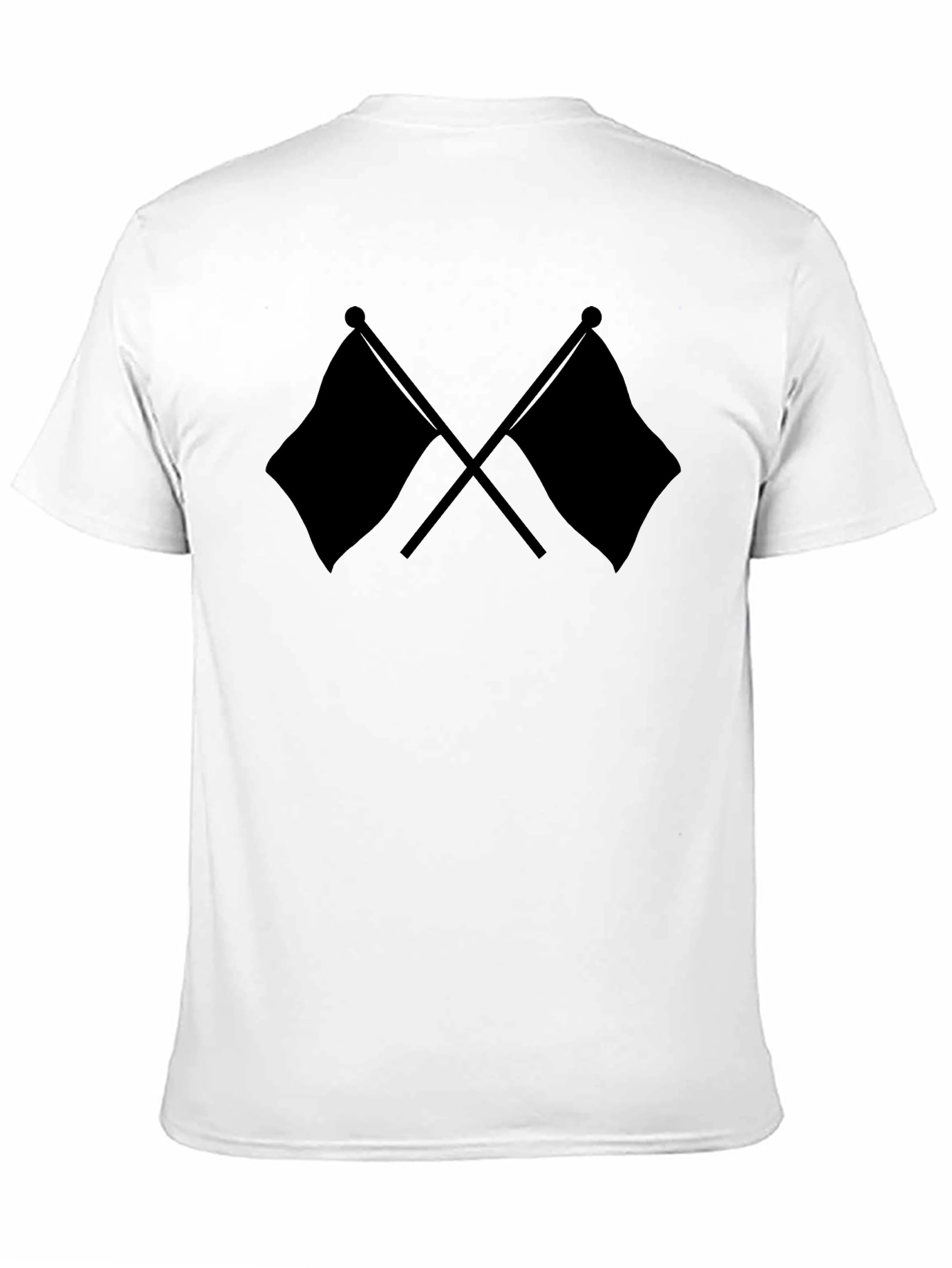 Crossed Flags Black T-Shirt
