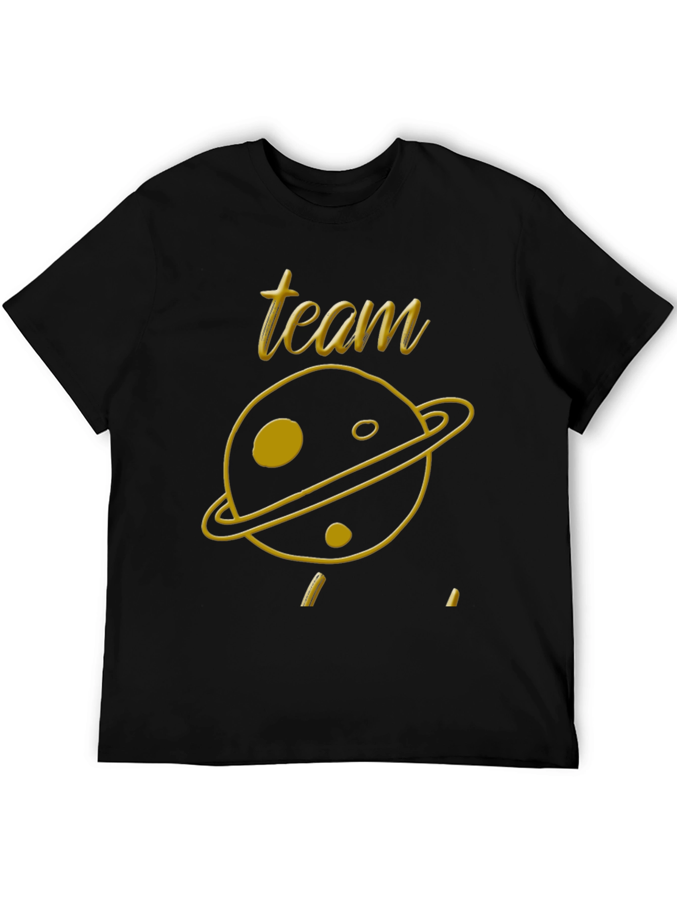 Team Planet Graphic Tee - Black Cotton Blend