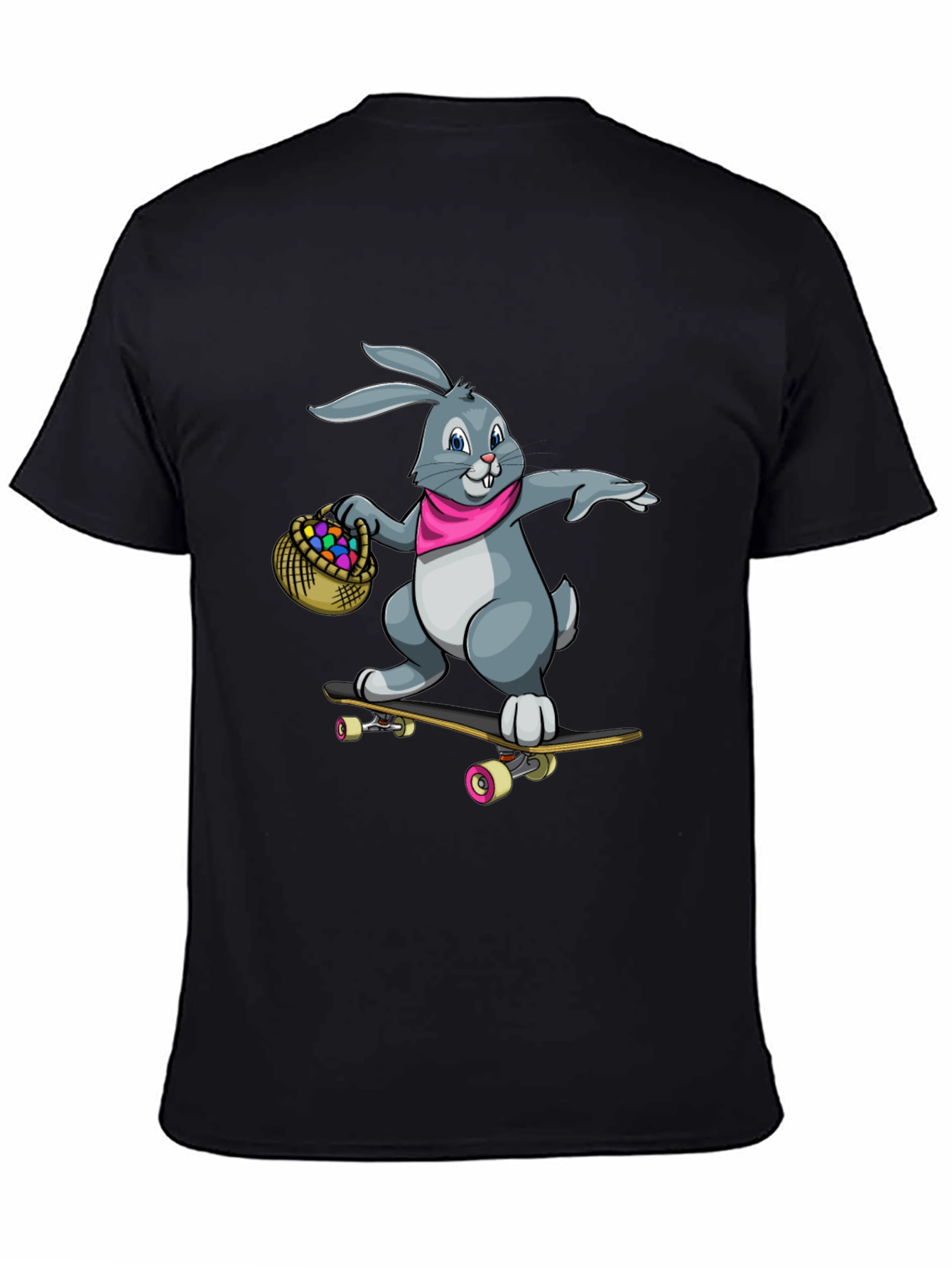 Cool Bunny Skateboarder Graphic Tee