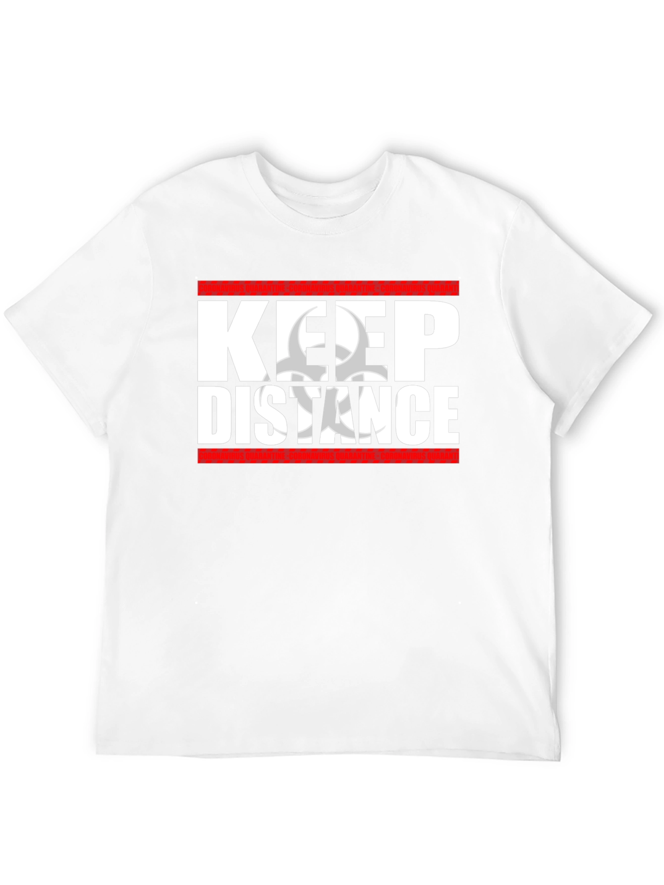 Keep Distance Black T-Shirt