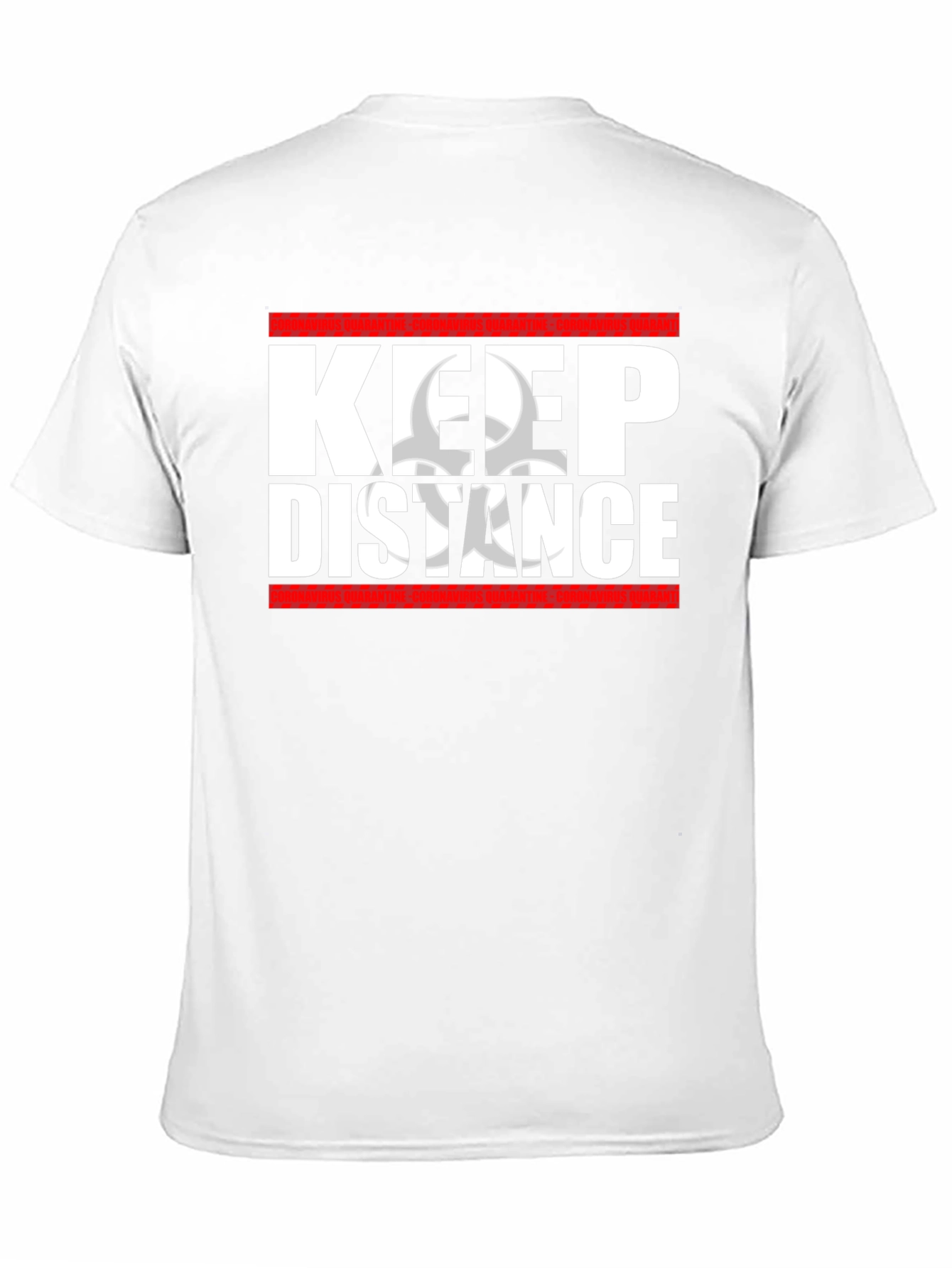 Keep Distance Black T-Shirt