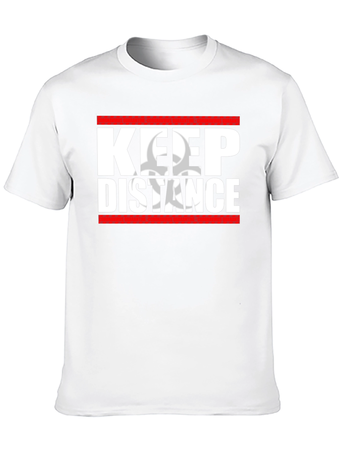 Keep Distance Black T-Shirt