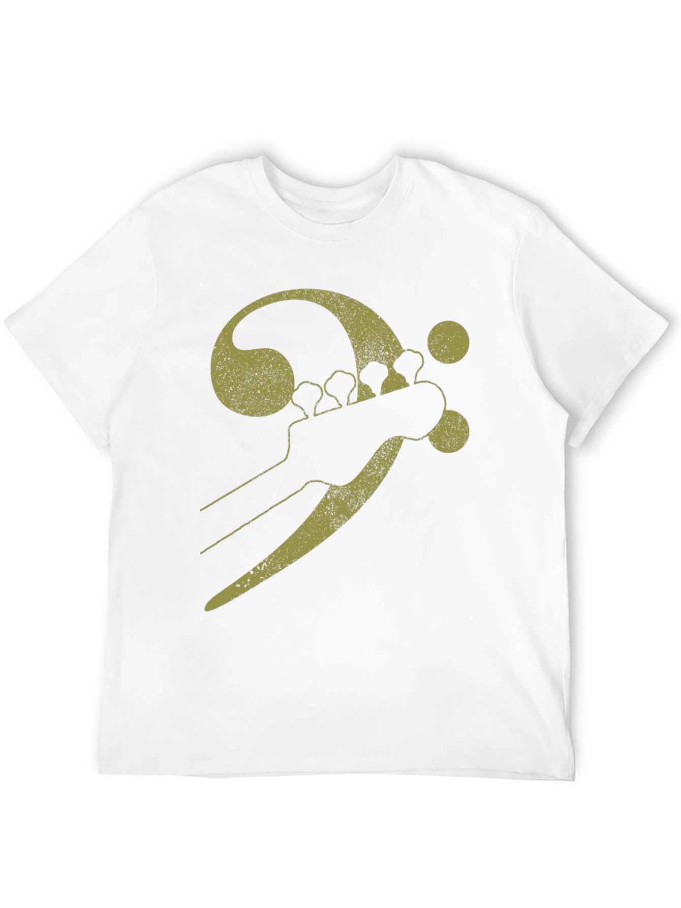 Bass Clef Guitar Tee - Black Music Shirt