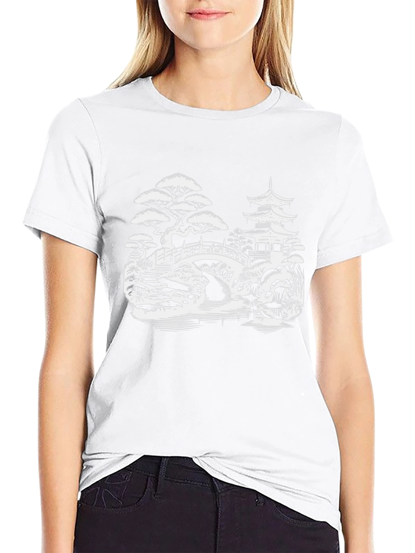 Zen Garden Graphic T-Shirt - Black